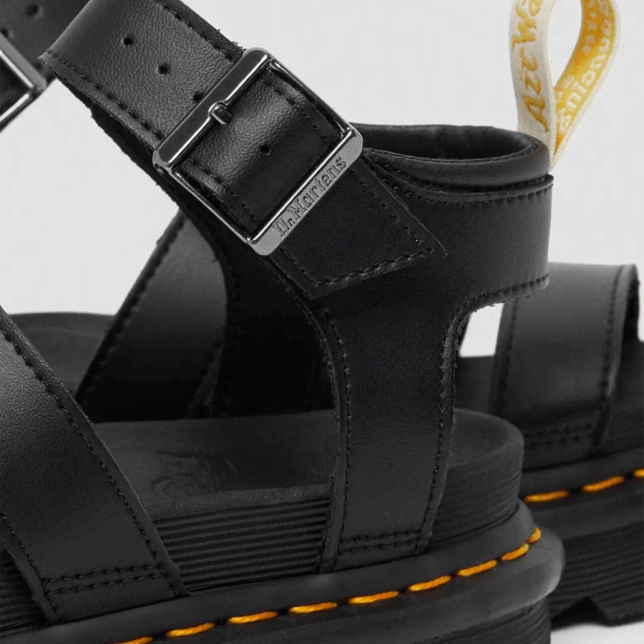 Sandale negre Dr. Martens Blaire Vegan de damă