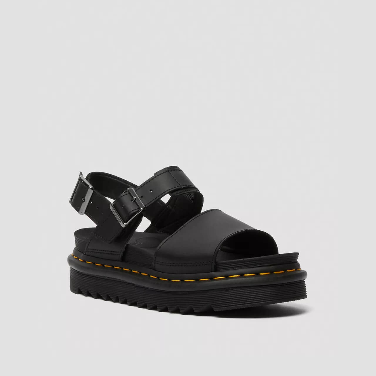 Sandale negre Dr. Martens Voss de damă 1