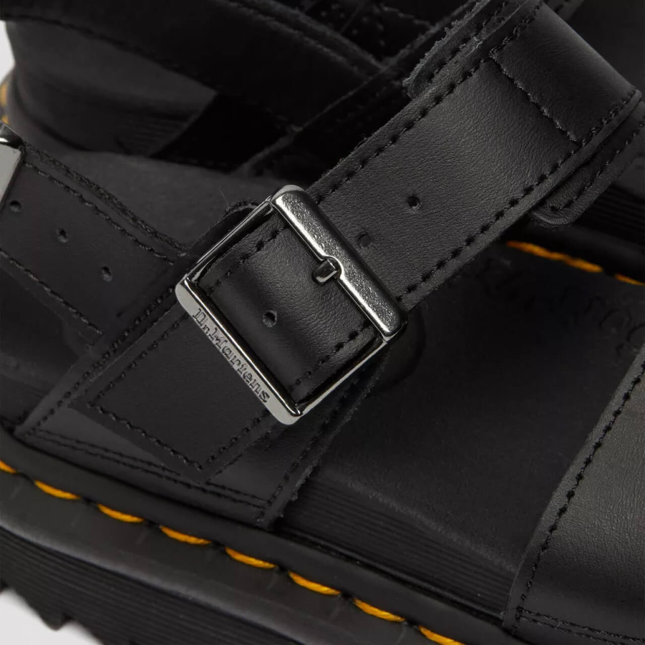 Sandale negre Dr. Martens Voss de damă 1