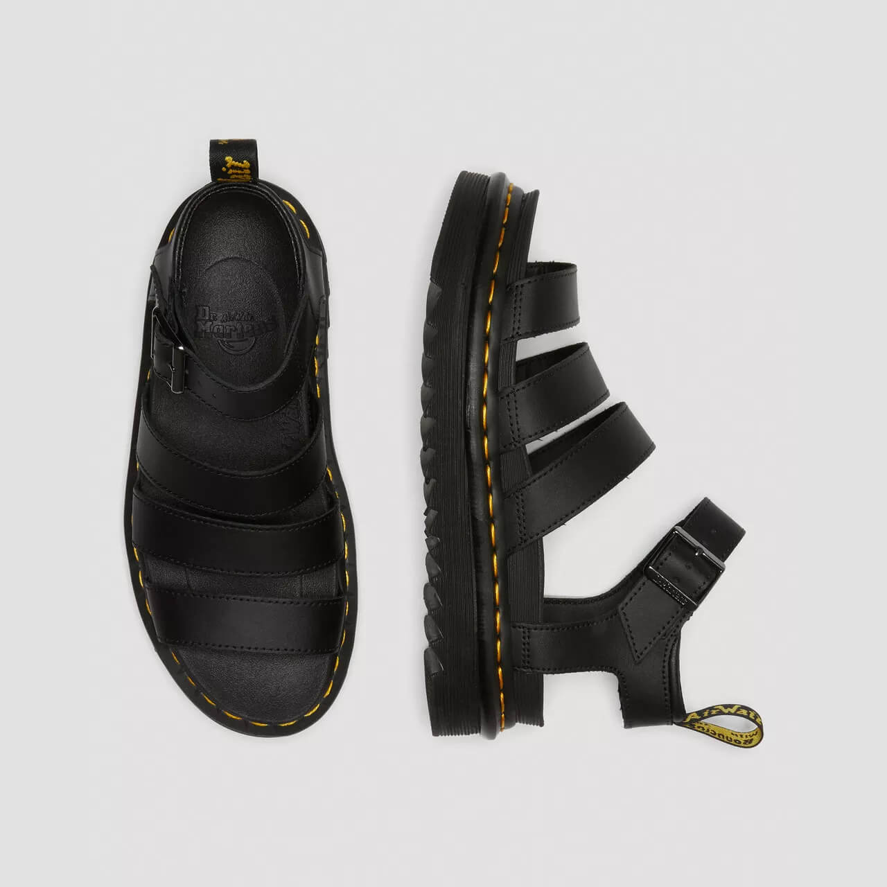 Sandale negre Dr. Martens Blaire de damă