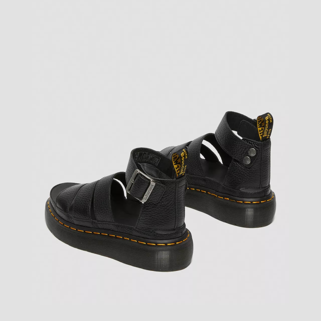 Sandale negre Dr. Martens Clarissa II Quad de damă