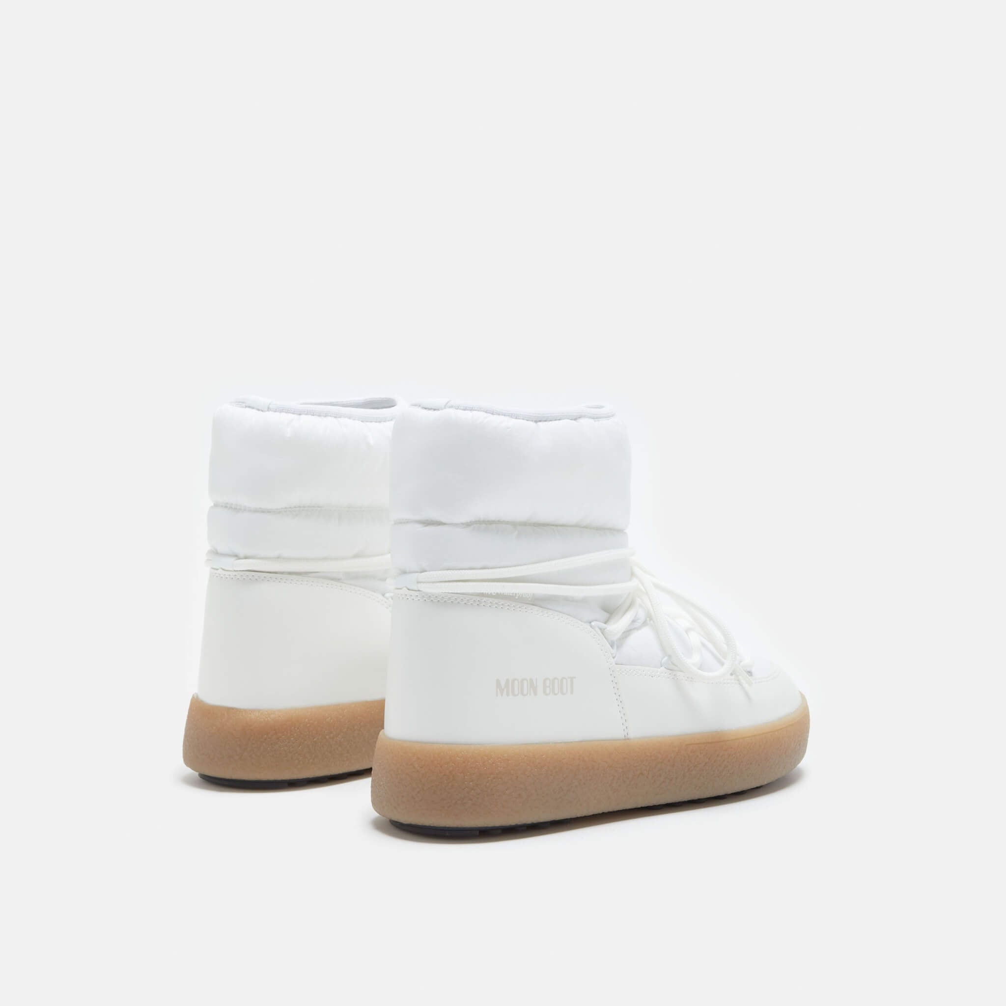 Cizme de iarnă albe Moon Boot Ltrack Low Nylon WP de damă