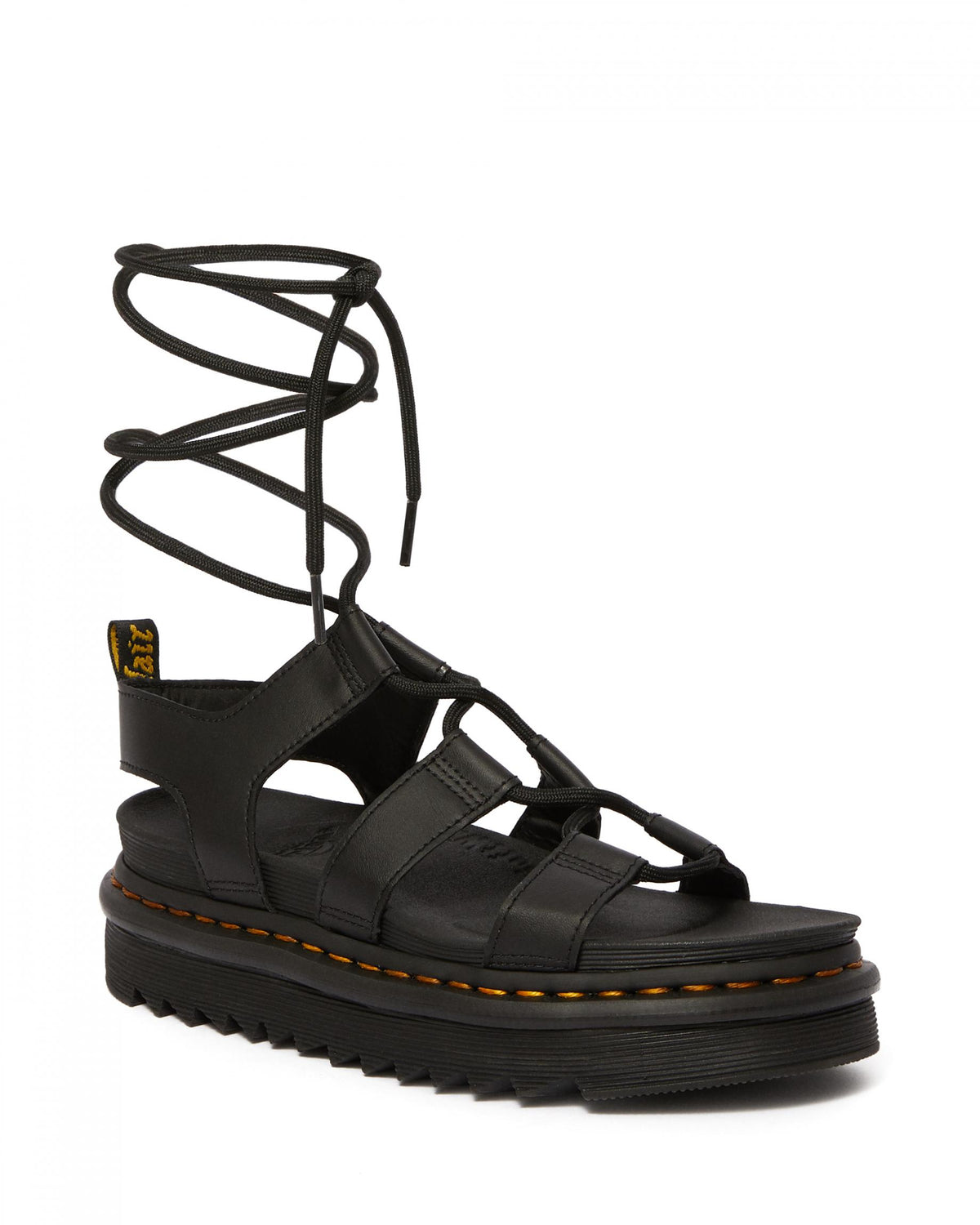 Sandale negre Dr. Martens Nartilla de damă