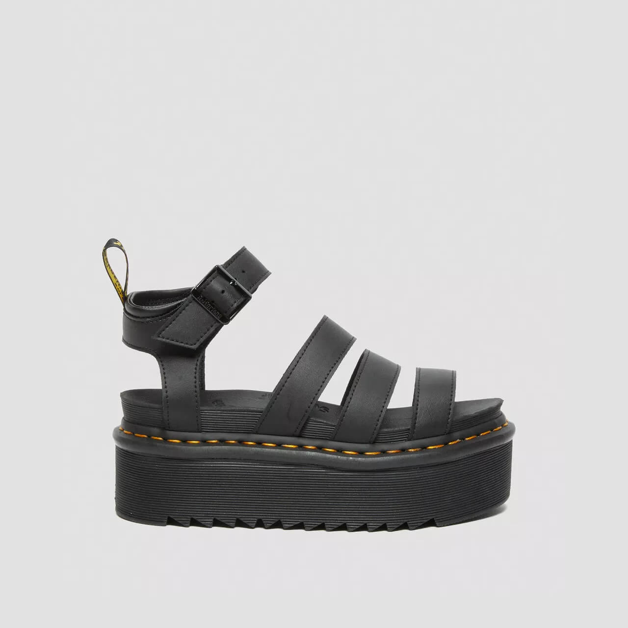 Sandale negre Dr. Martens Blaire Quad de damă