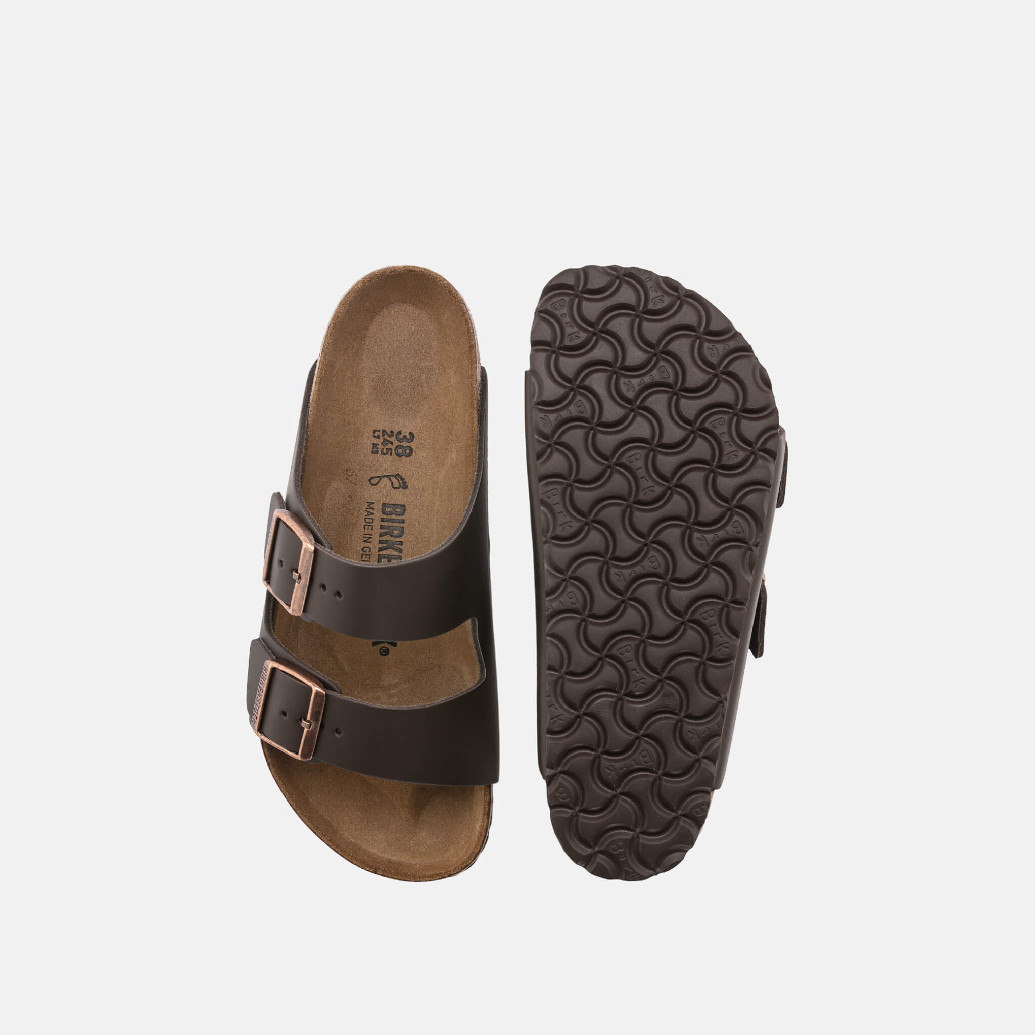 Papuci Birkenstock Arizona Smooth Leather maro
