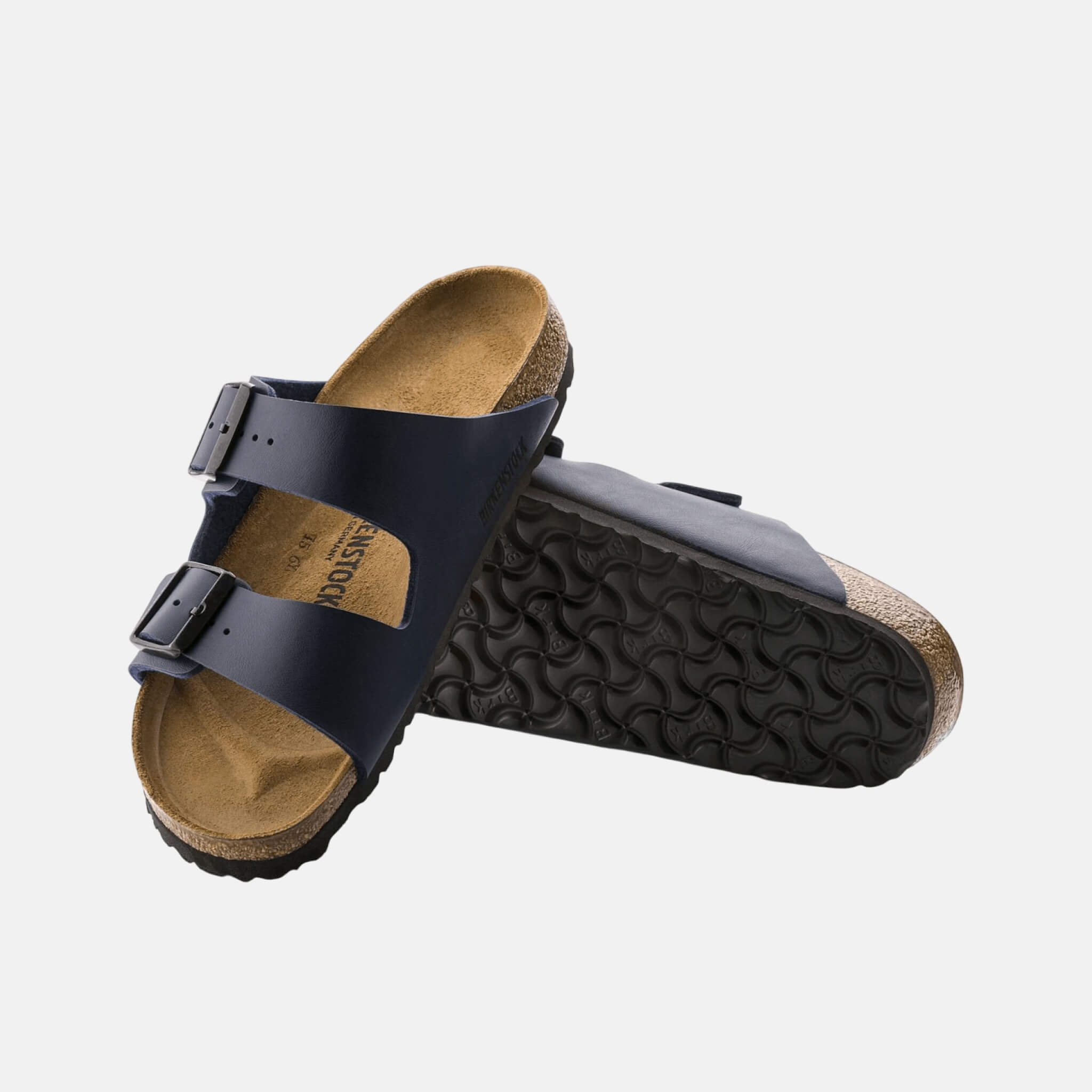 Papuci Birkenstock Arizona Natural Leather albastru 3