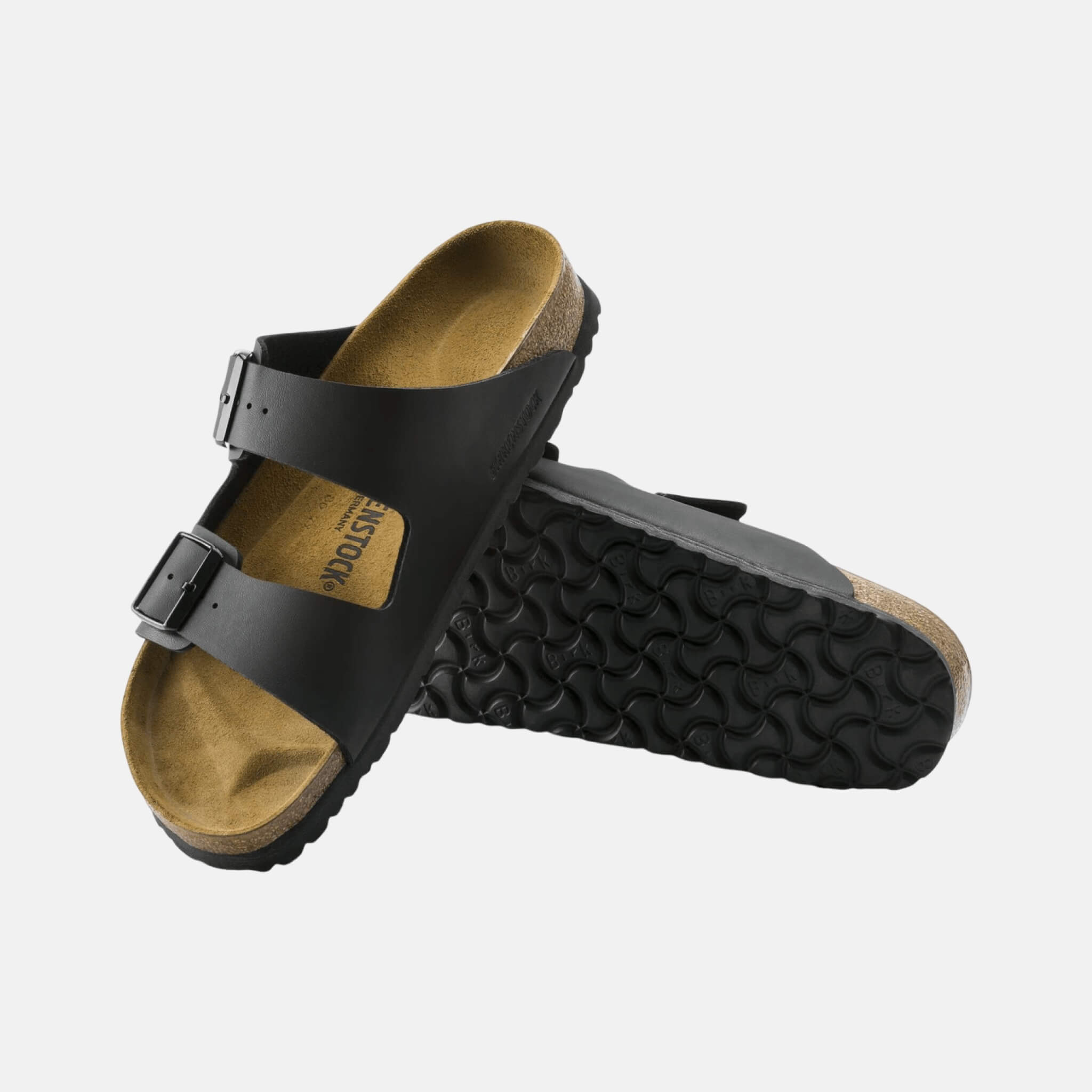 Papuci Birkenstock Arizona Leather negru