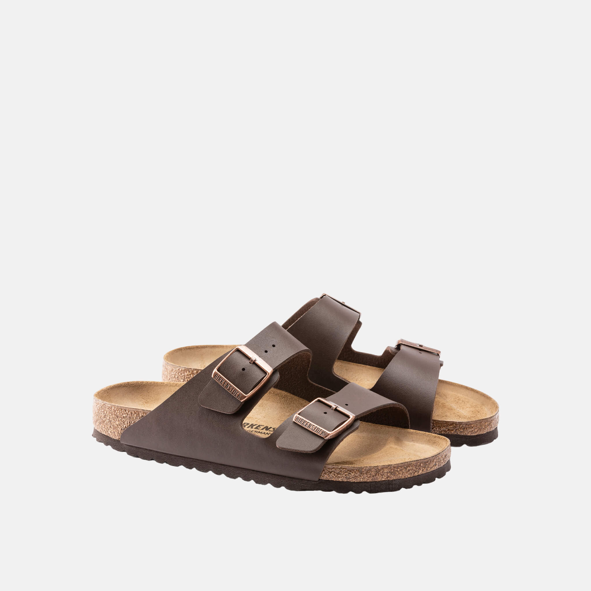Papuci Birkenstock Arizona Birko-Flor maro închis