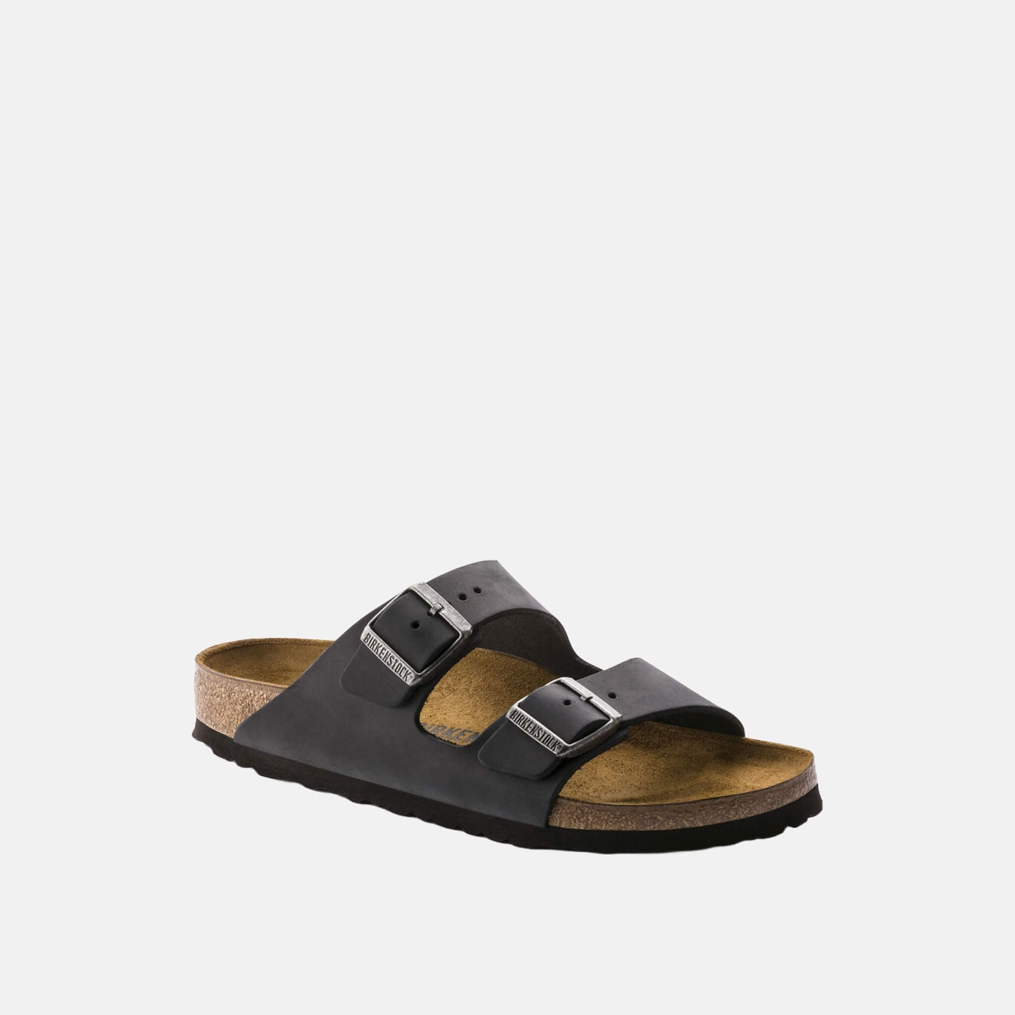 Papuci Birkenstock Arizona Oiled Leather negru 1