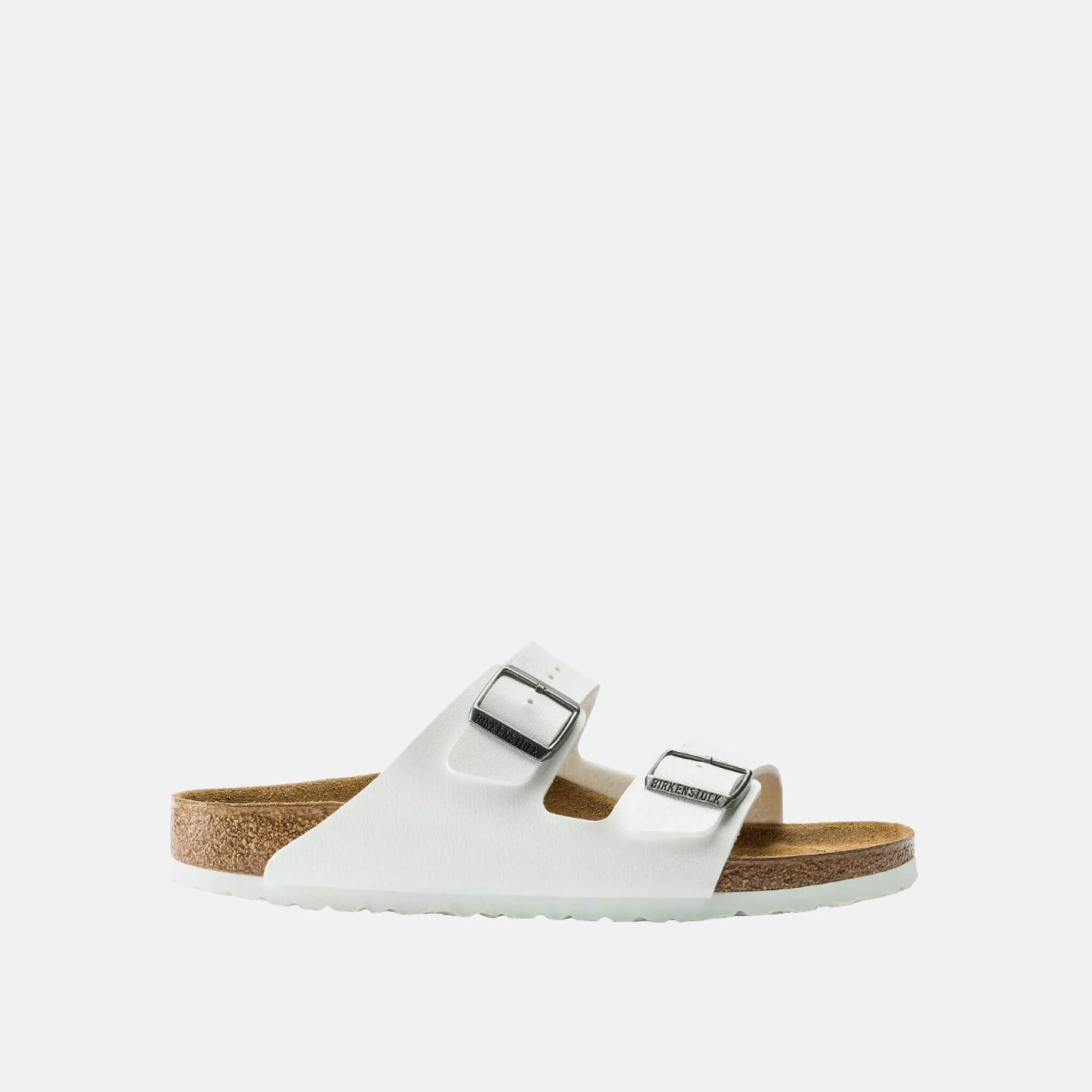 Papuci Regular Birkenstock Arizona Birko-Flor alb