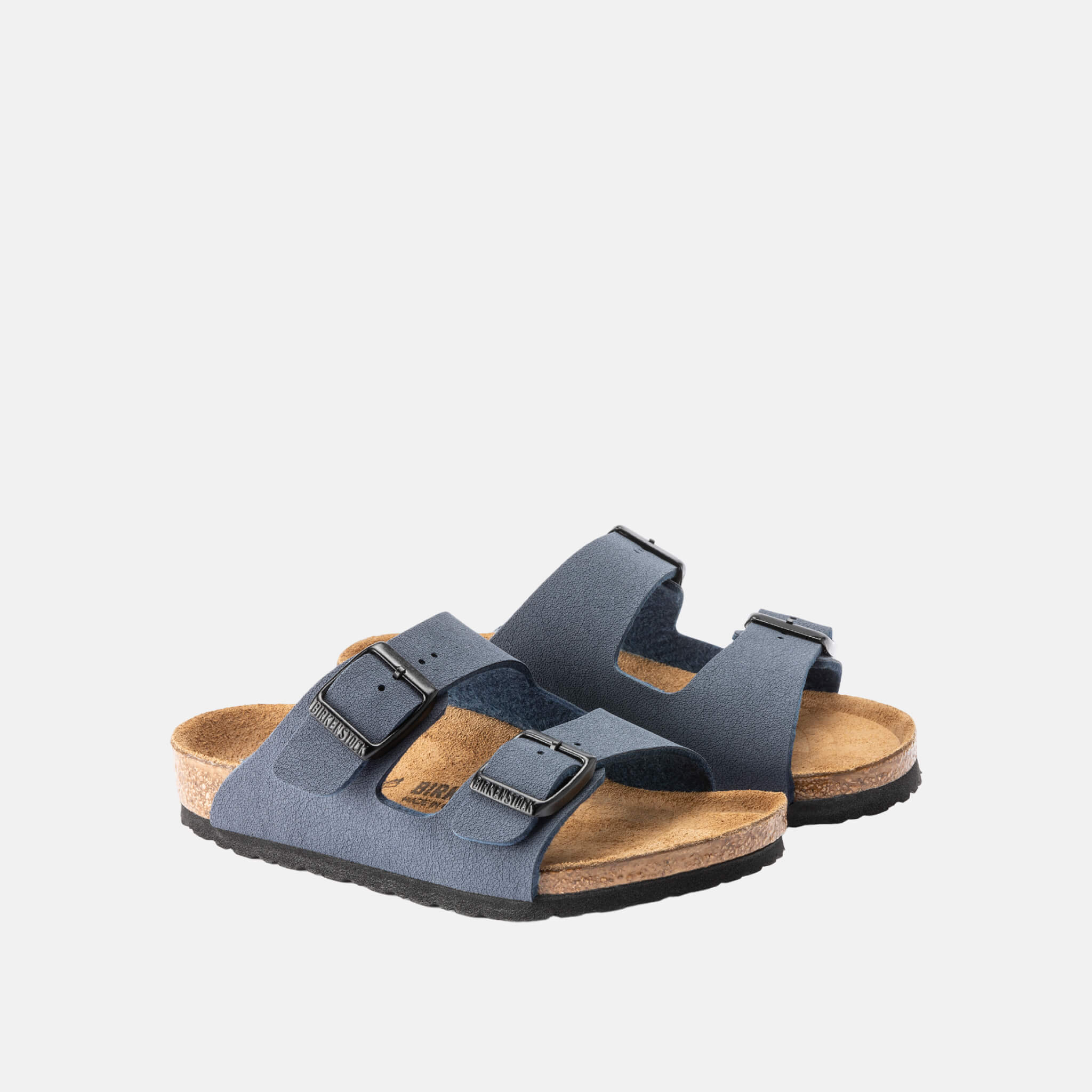 Papuci Birkenstock Arizona Birko-Flor Nubuck albastru