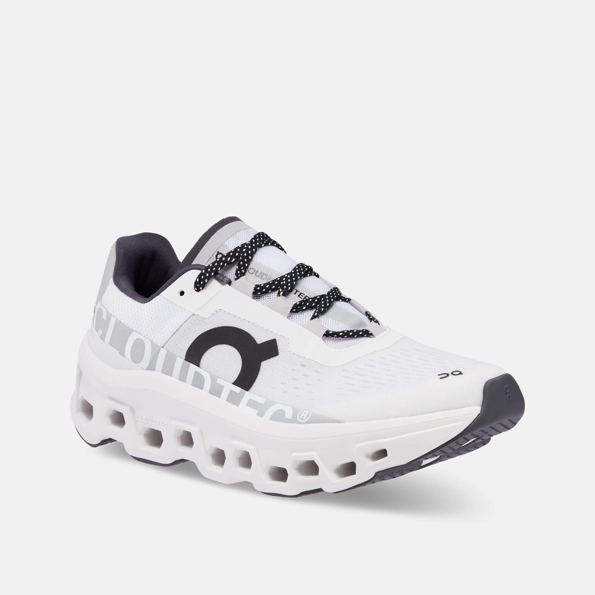 Pantofi de alergare albi On Cloudmonster de damă