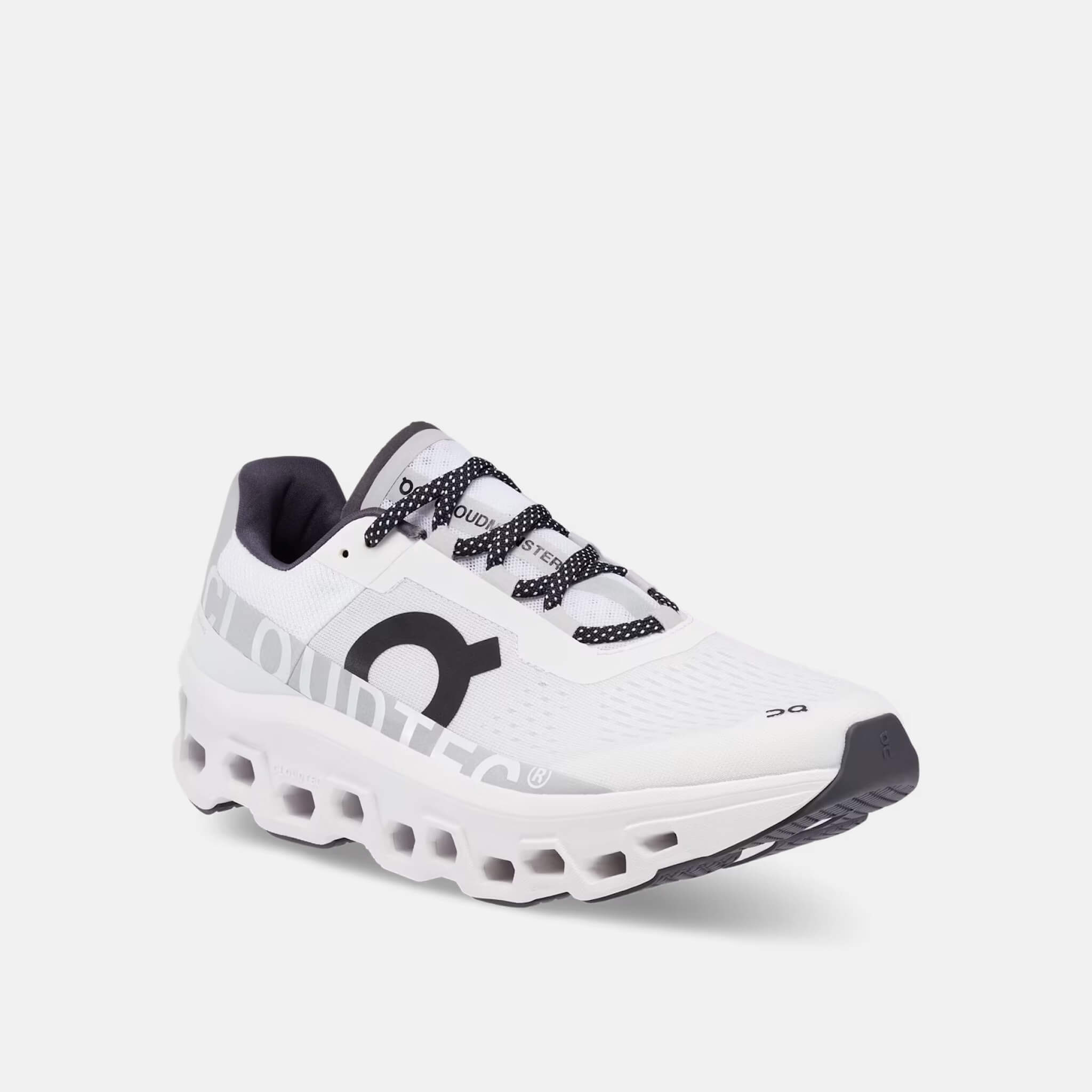 Pantofi de alergare albi On Cloudmonster bărbați