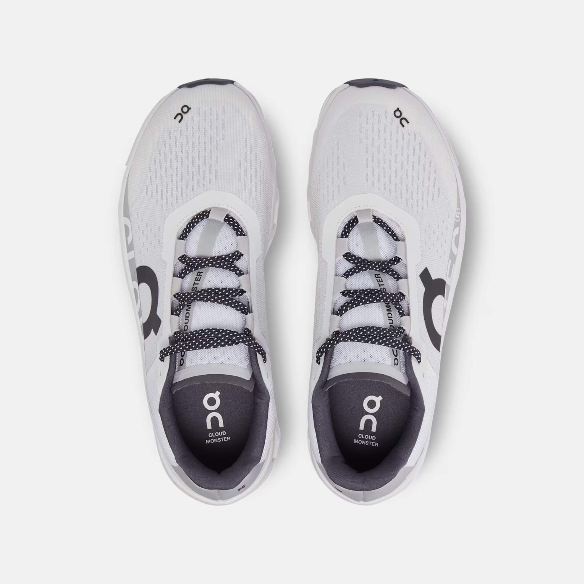 Pantofi de alergare albi On Cloudmonster bărbați