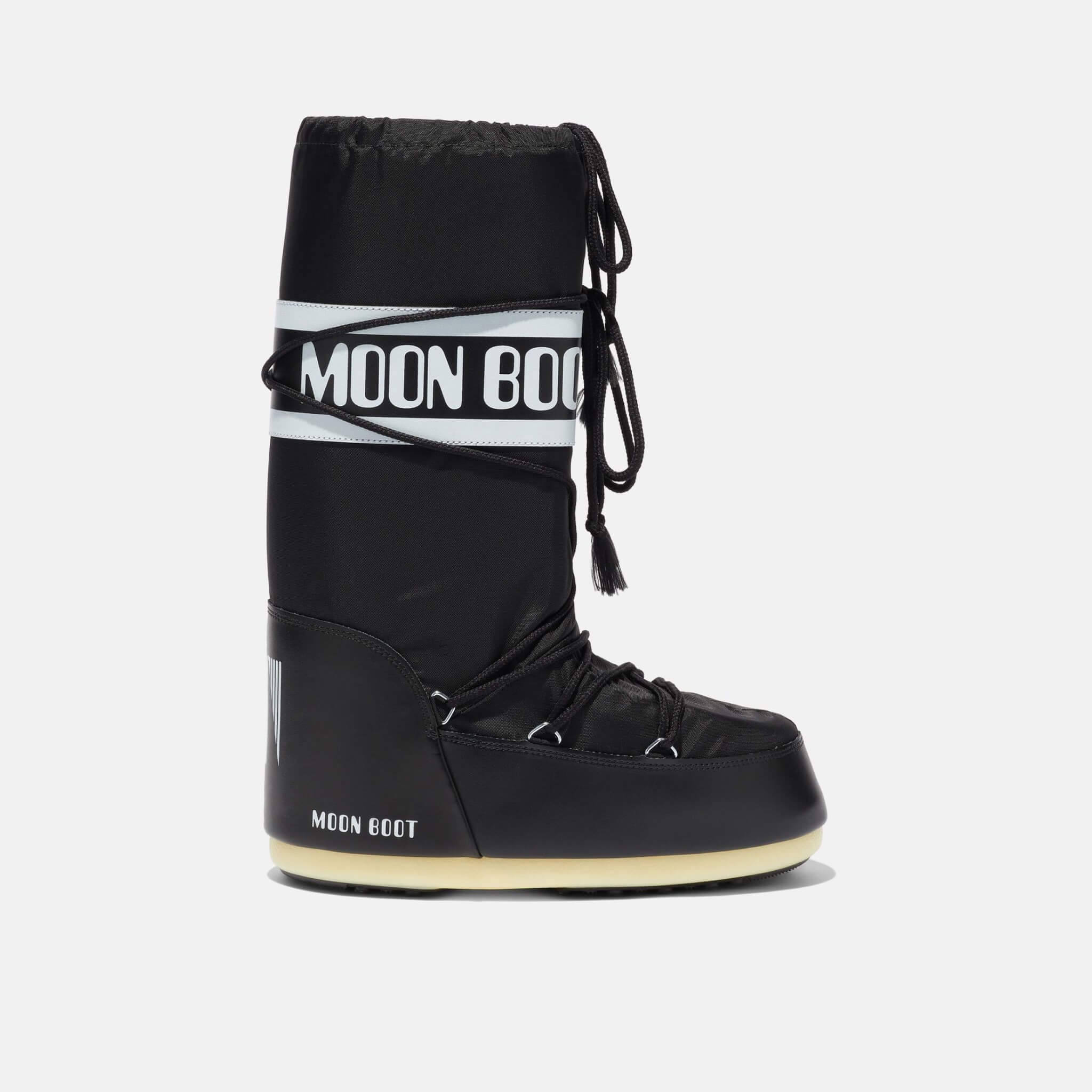 Cizme de iarnă negre Moon Boot Icon Nylon de damă