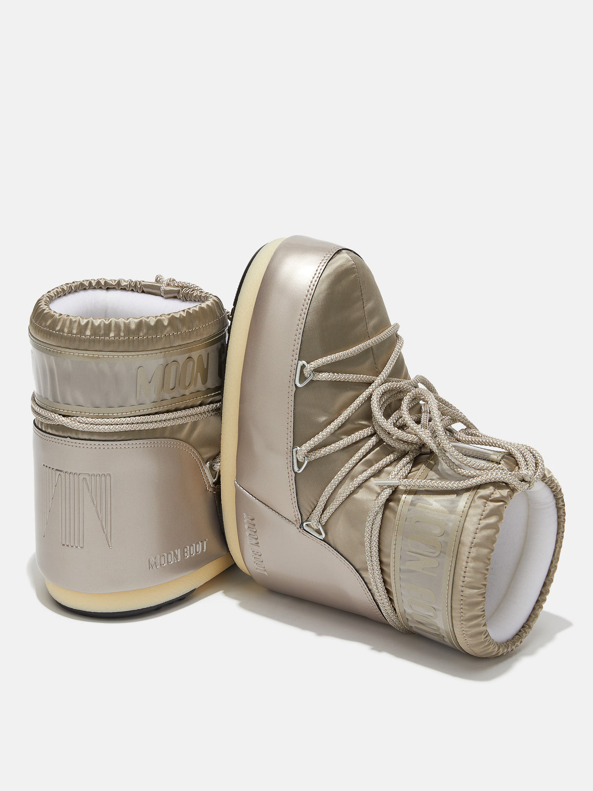 Cizme de iarnă galbene Moon Boot Icon Low Glance unisex