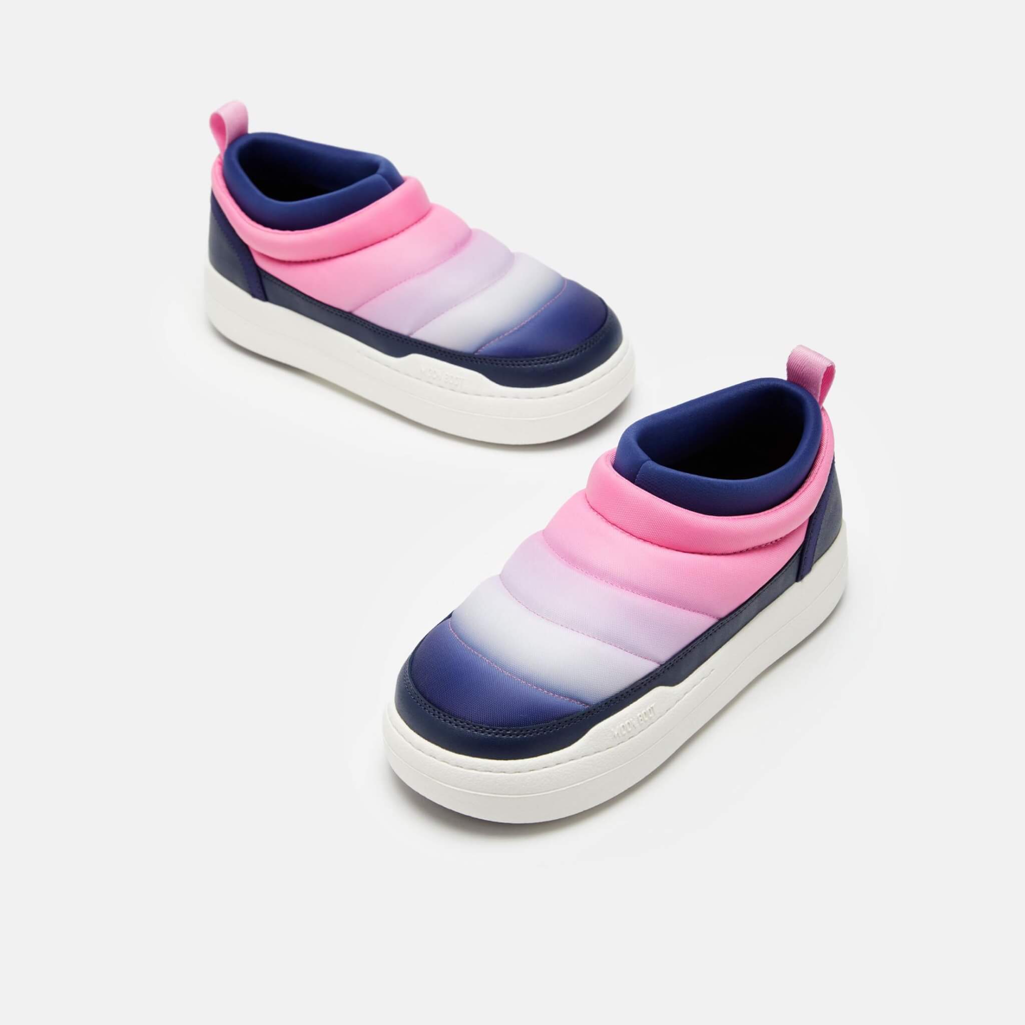 Slip-on albastru-roz Moon Boot Park Soft Moonrise bărbați