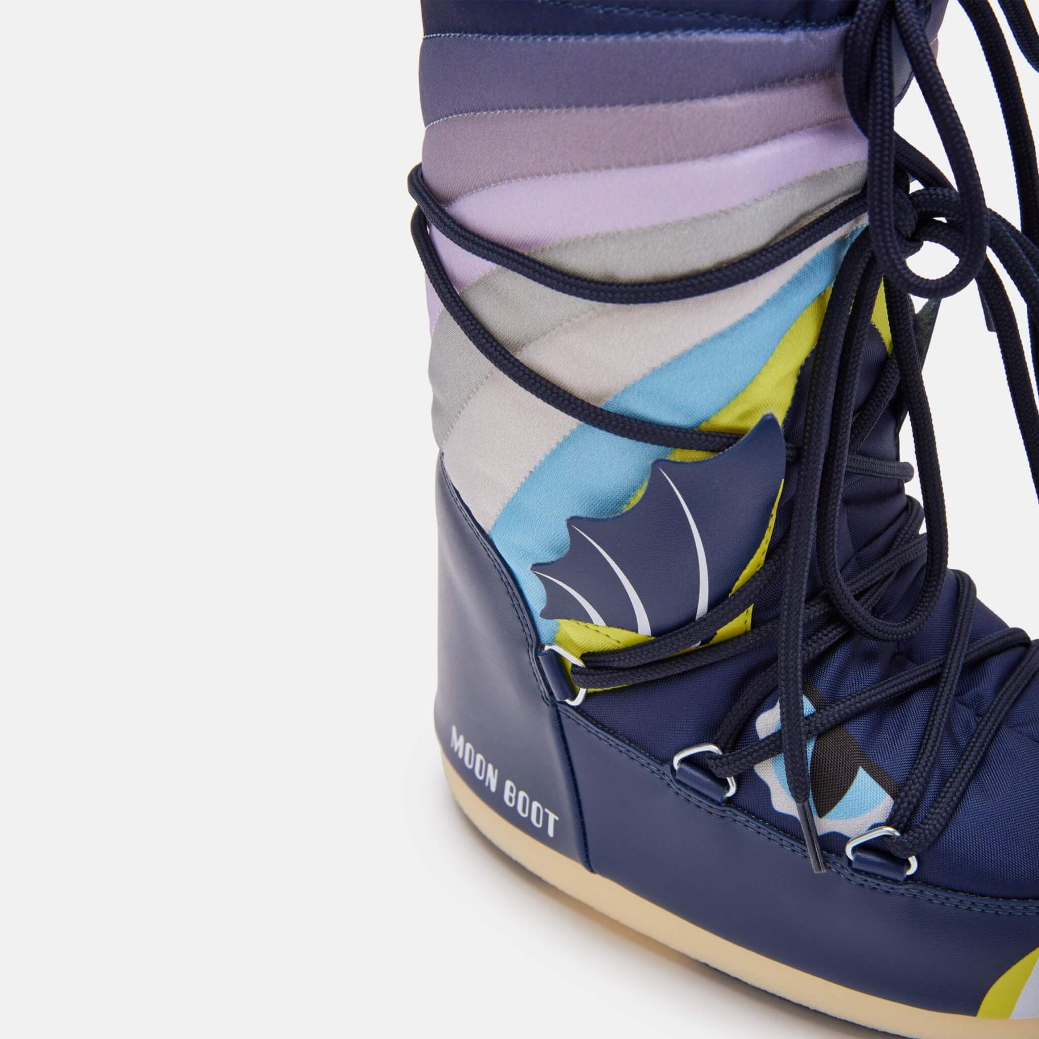 Cizme de iarnă albastre Moon Boot Icon Dragon copii