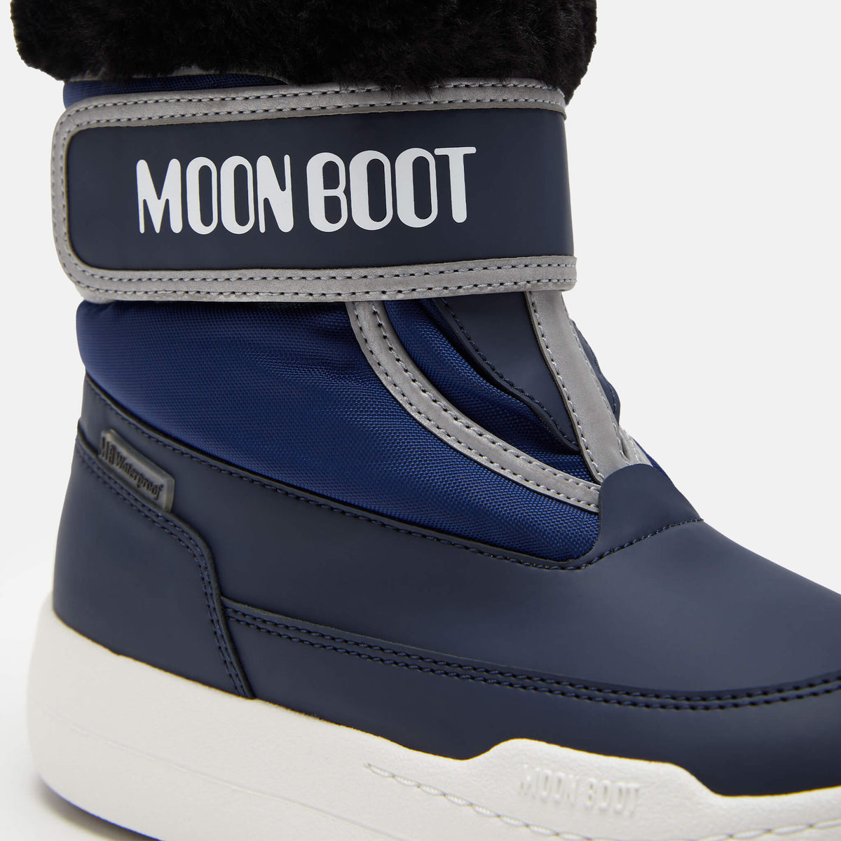 Cizme de iarnă albastre Moon Boot JR Park Strap copii