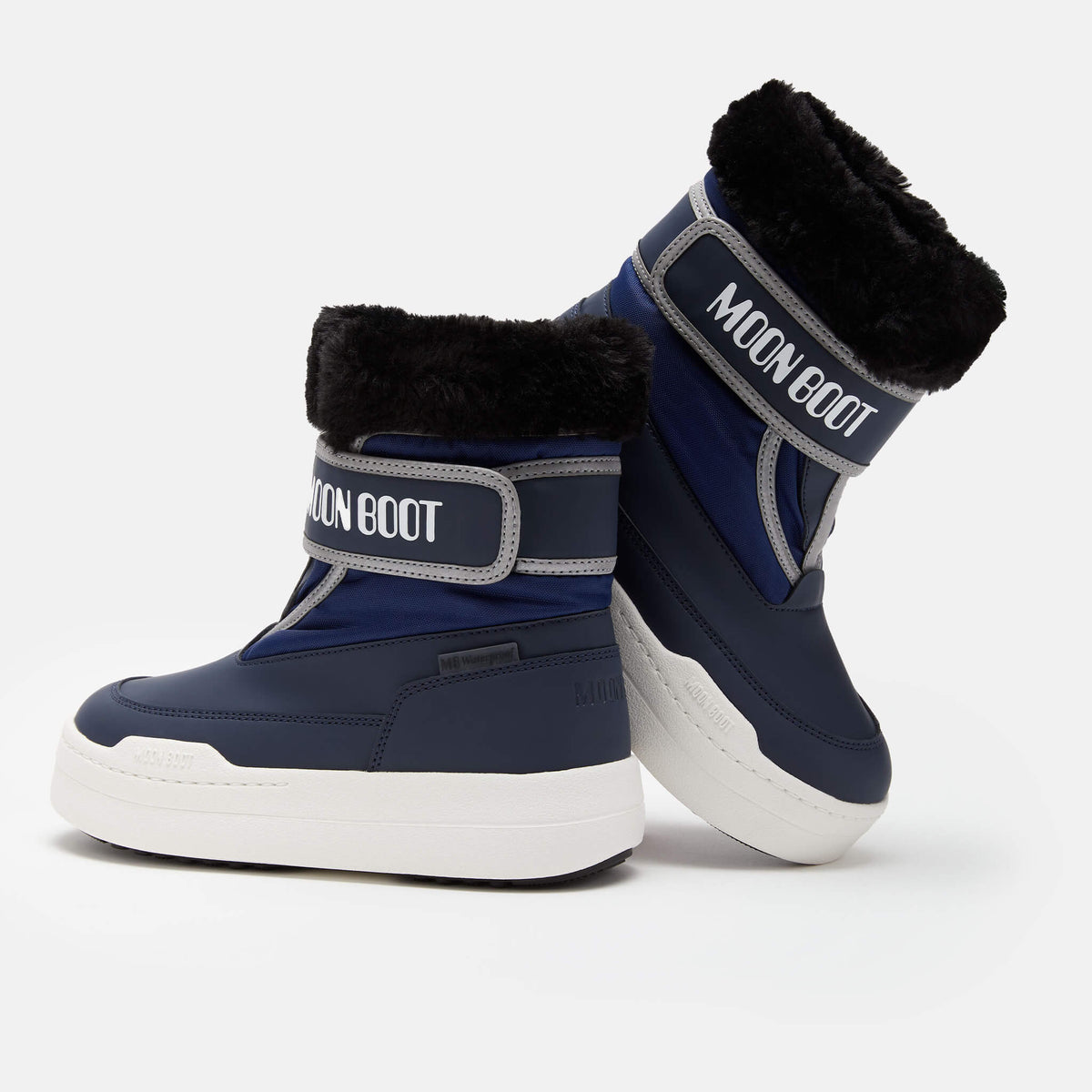 Cizme de iarnă albastre Moon Boot JR Park Strap copii
