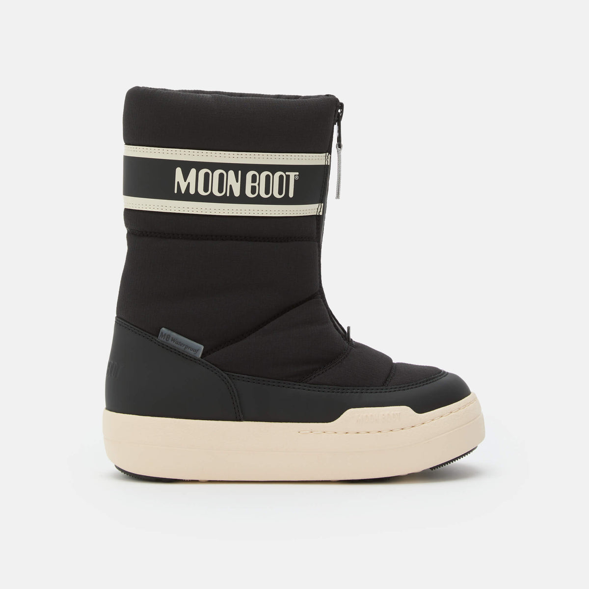 Cizme de iarnă negre Moon Boot JR Park Zip High WP copii