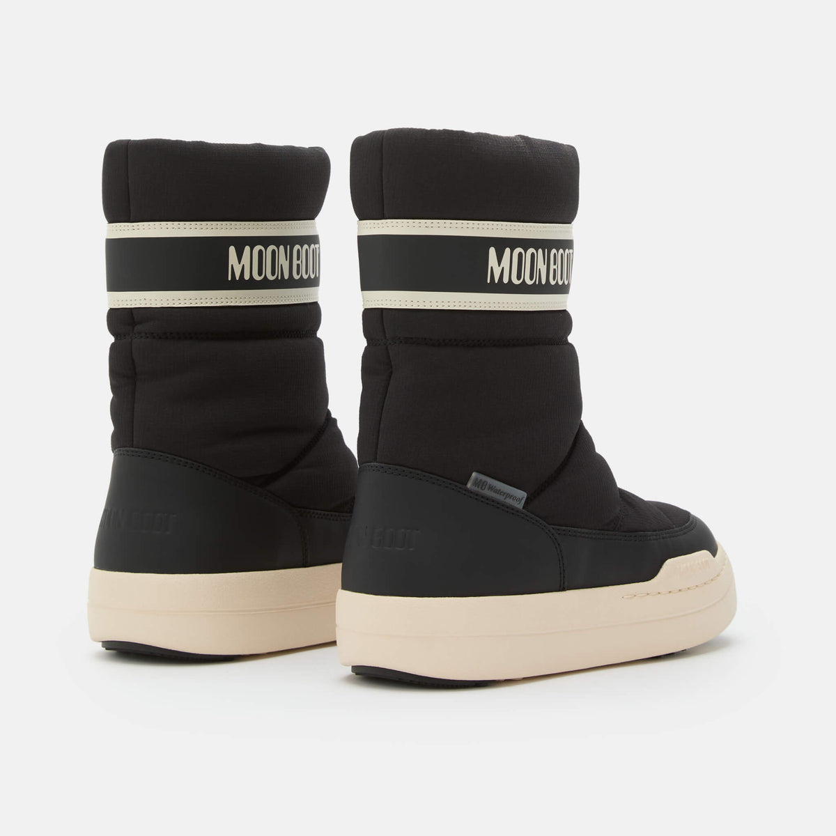 Cizme de iarnă negre Moon Boot JR Park Zip High WP copii