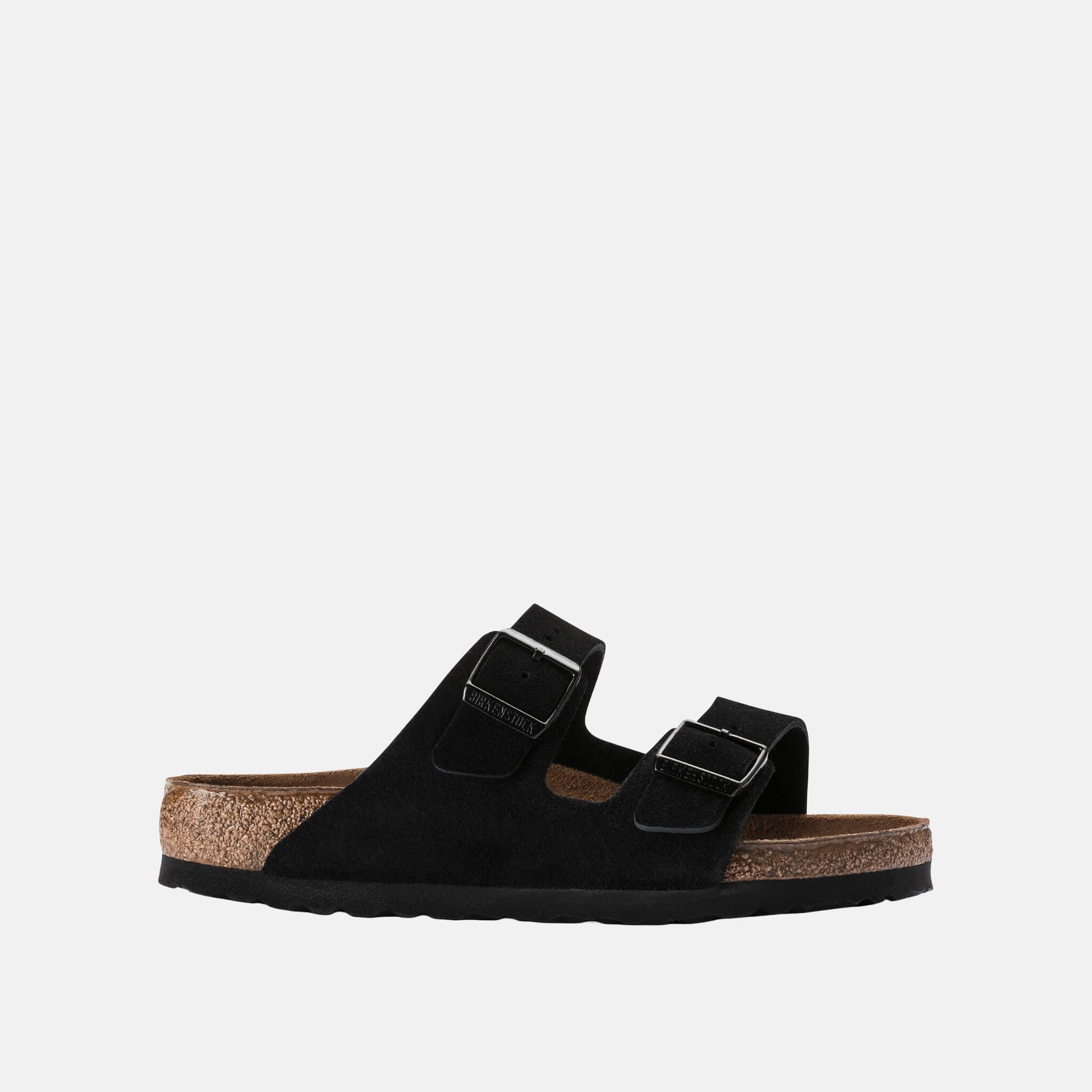 Papuci Birkenstock Arizona SFB Suede Leather negru