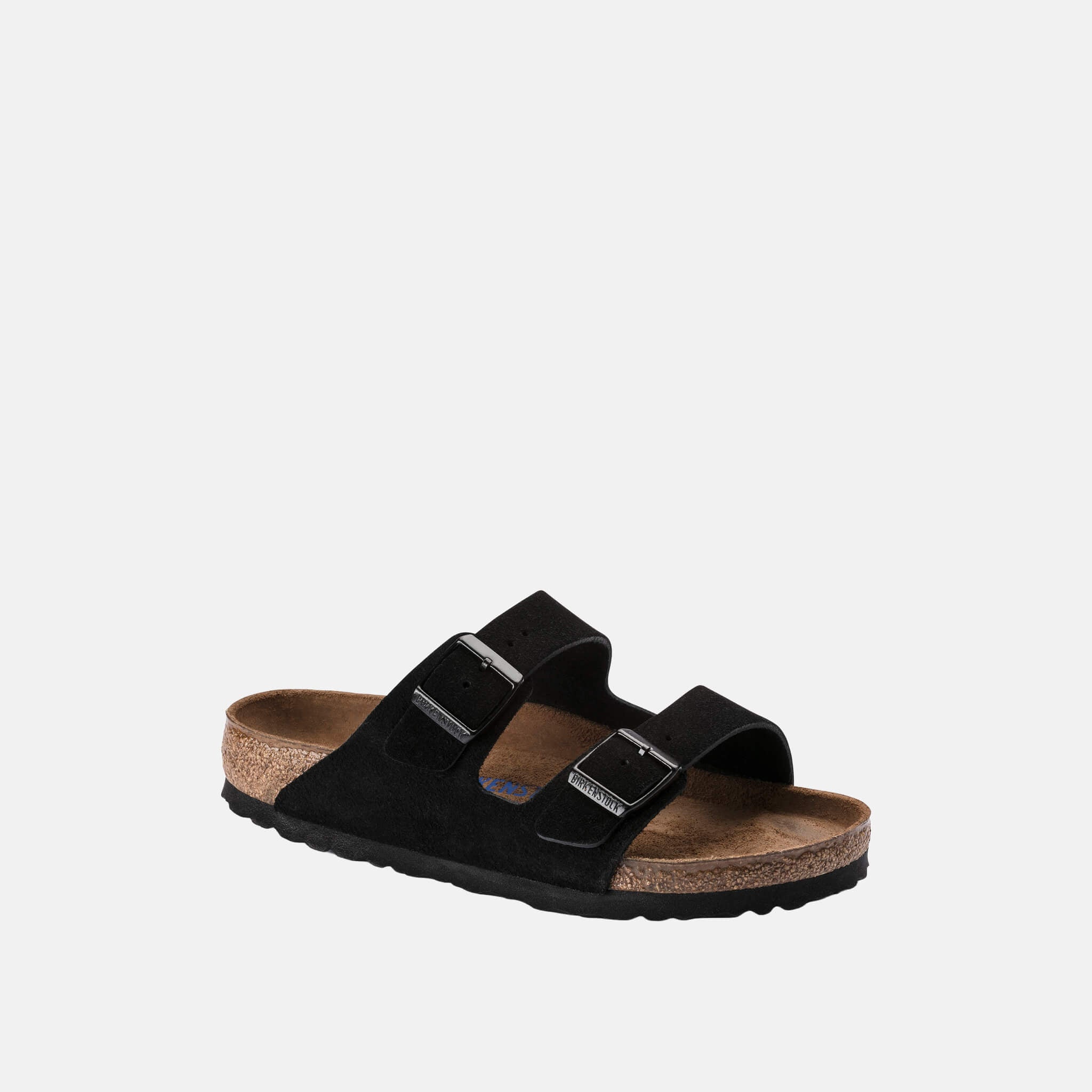 Papuci Birkenstock Arizona SFB Suede Leather negru