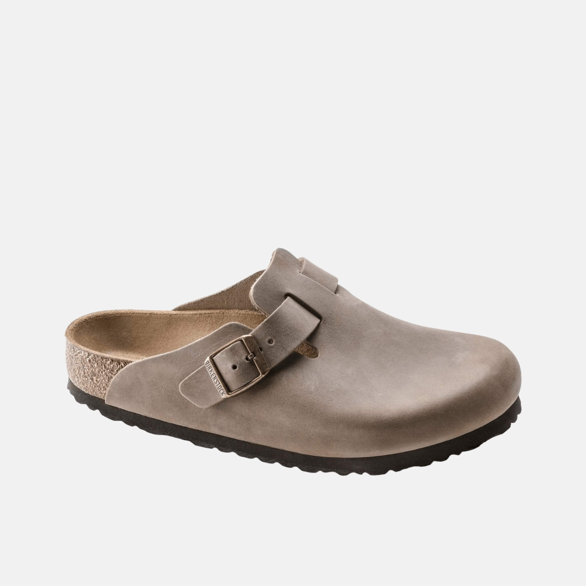 Papuci Regular Boston Natural Leather Oiled maro