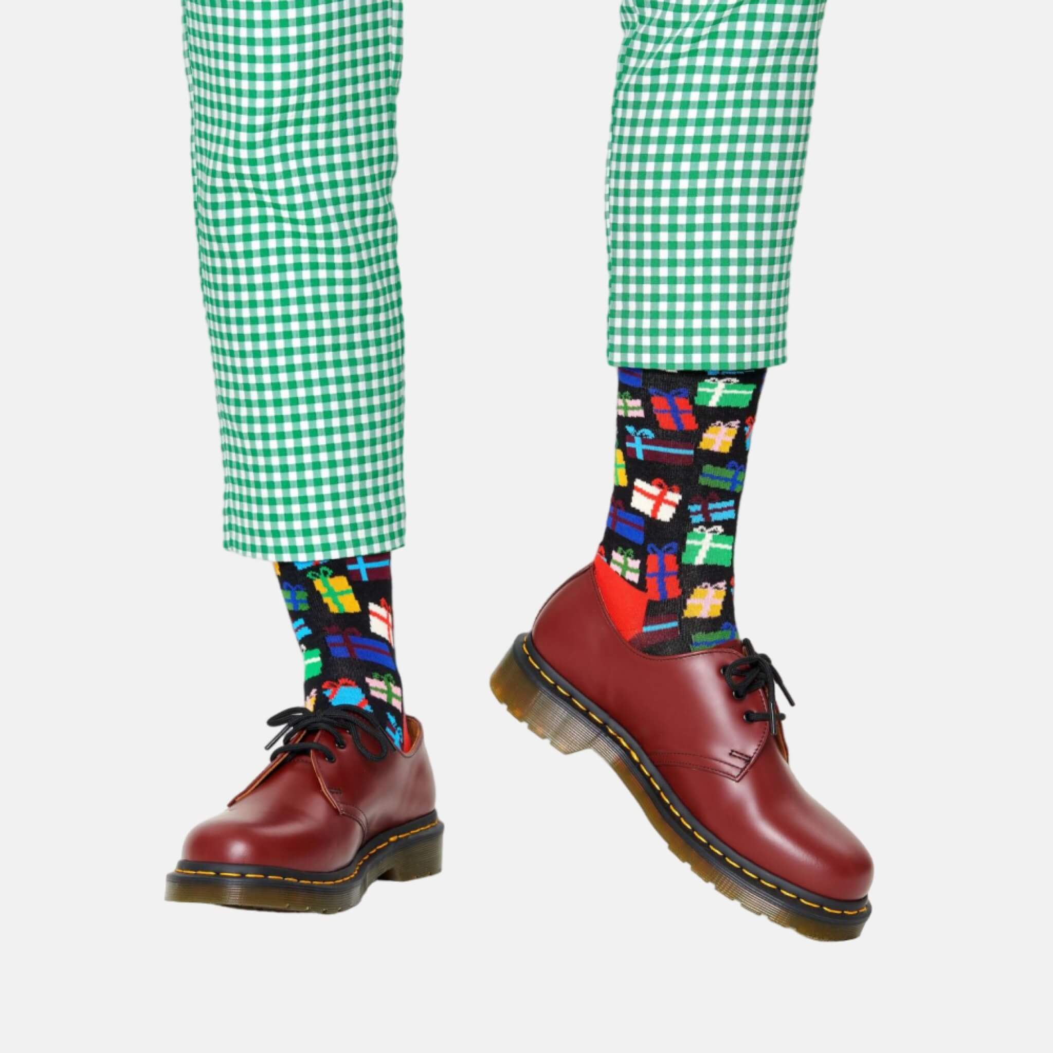 Șosete negre Happy Socks cu cadouri, model Gift Bonanza