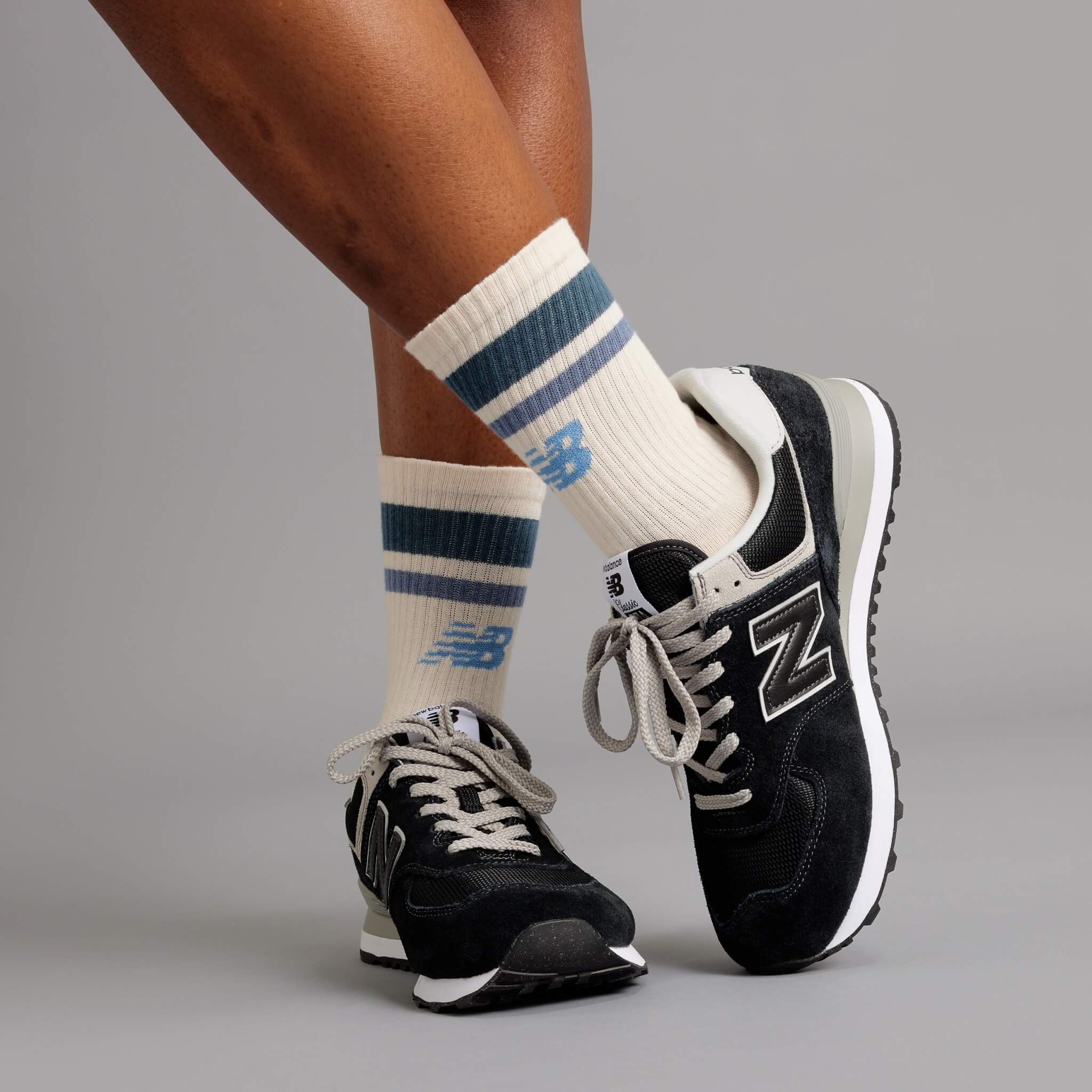Pantofi sport casual negri New Balance ML574 bărbați