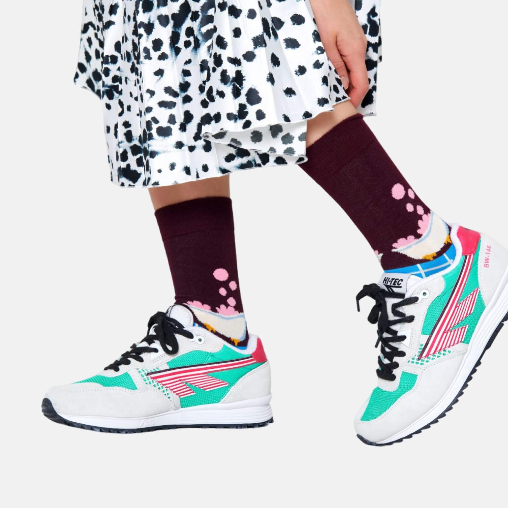 Șosete albastru-maro Happy Socks cu rățușcă, model Me Time