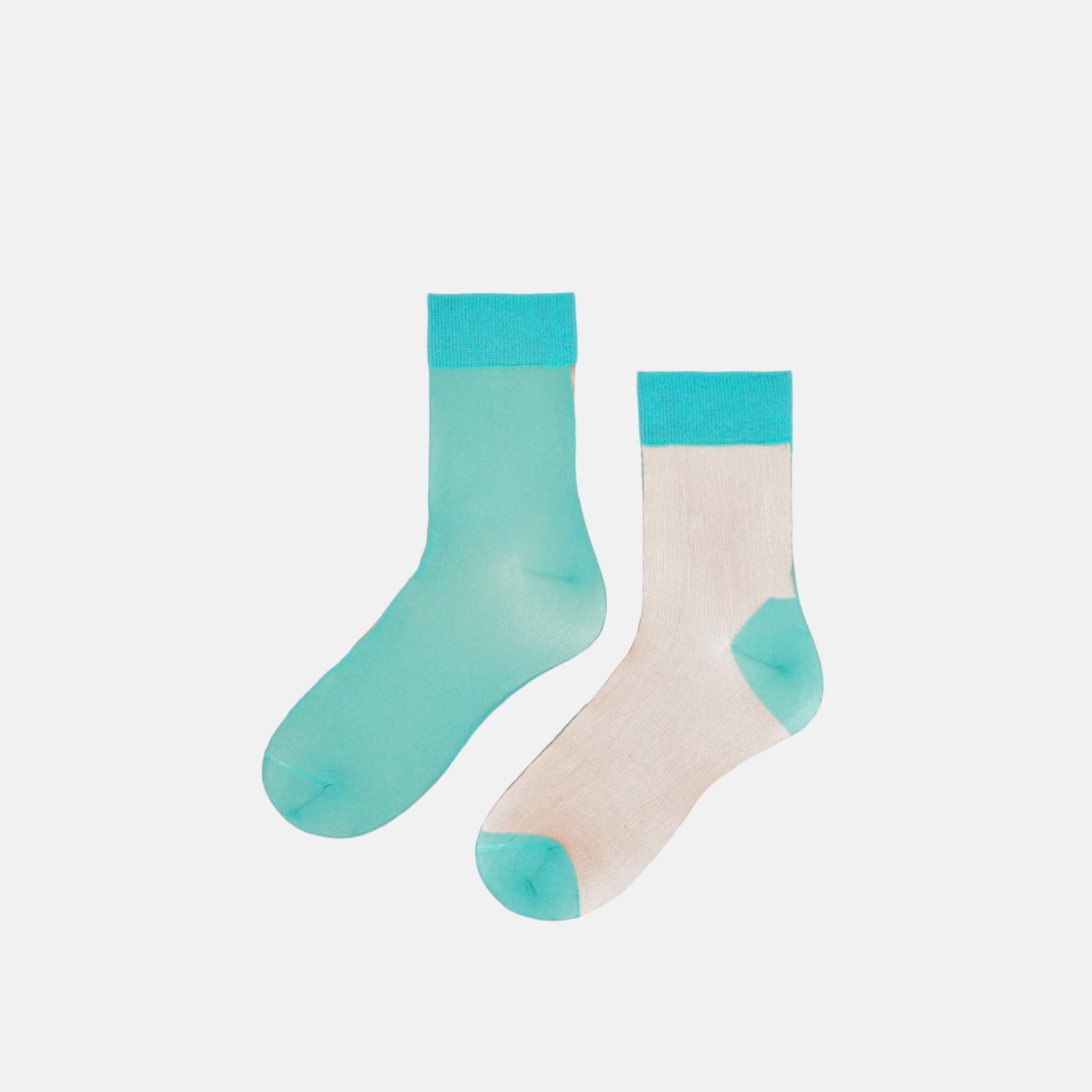 Șosete turcoaz-gri Happy Socks Filippa de damă // colecție Hysteria