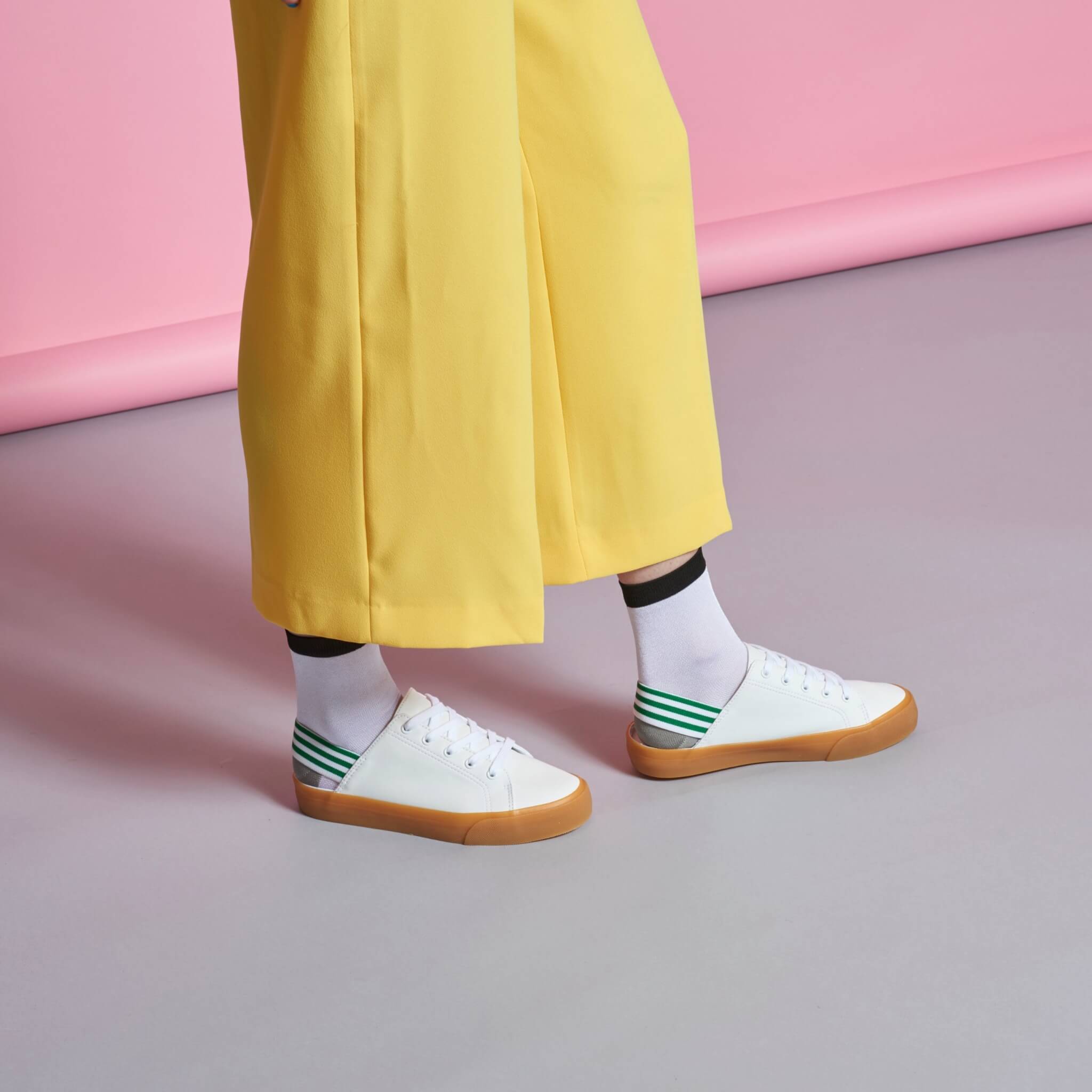 Șosete albe Happy Socks Grace de damă // colecție Hysteria