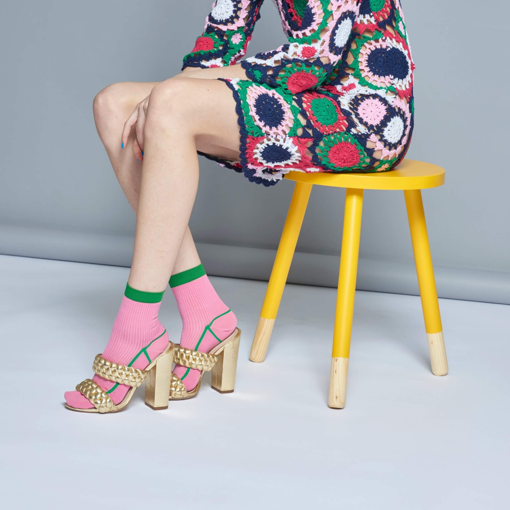 Șosete roz Happy Socks Lily de damă // colecție Hysteria