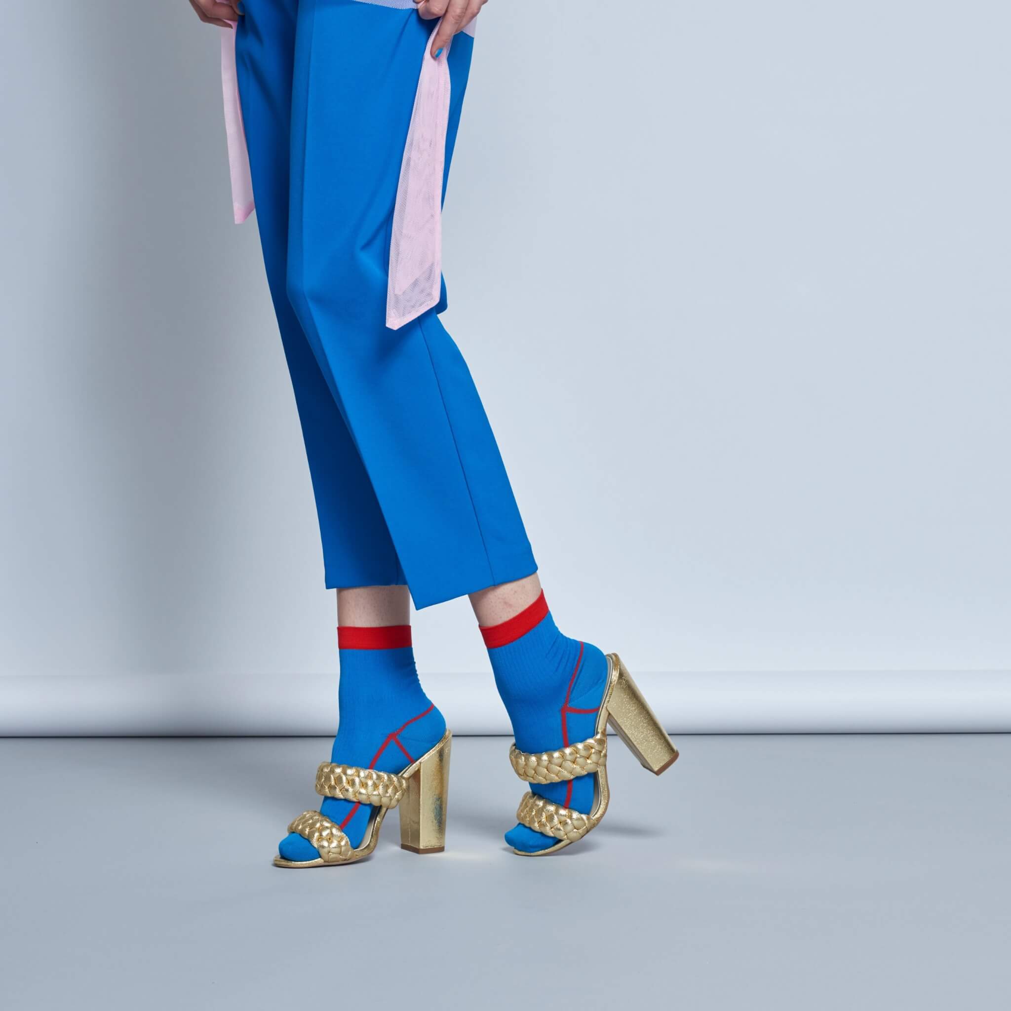 Șosete albastre Happy Socks Lily de damă // colecție Hysteria