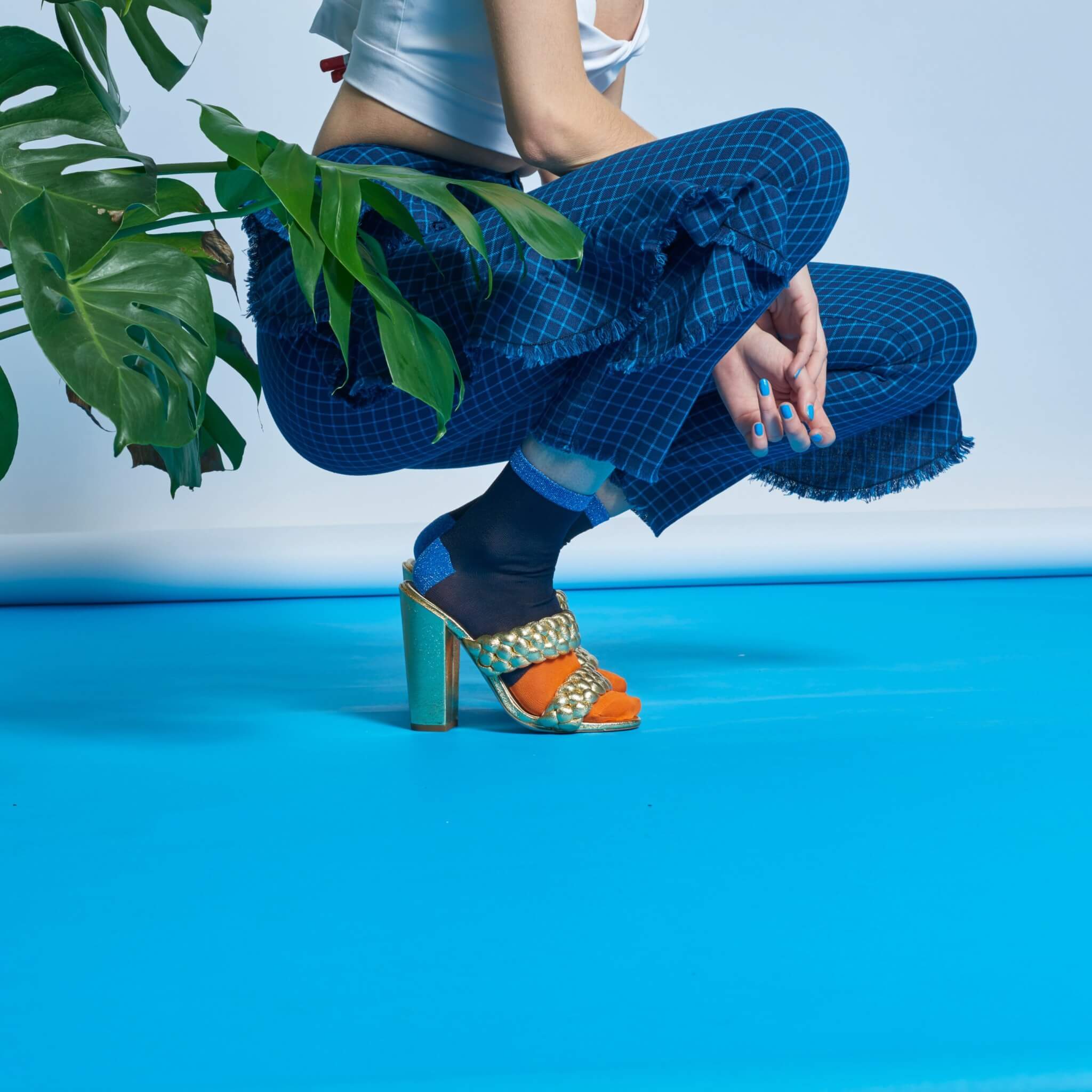 Șosete albastru închis Happy Socks Liza de damă // colecție Hysteria