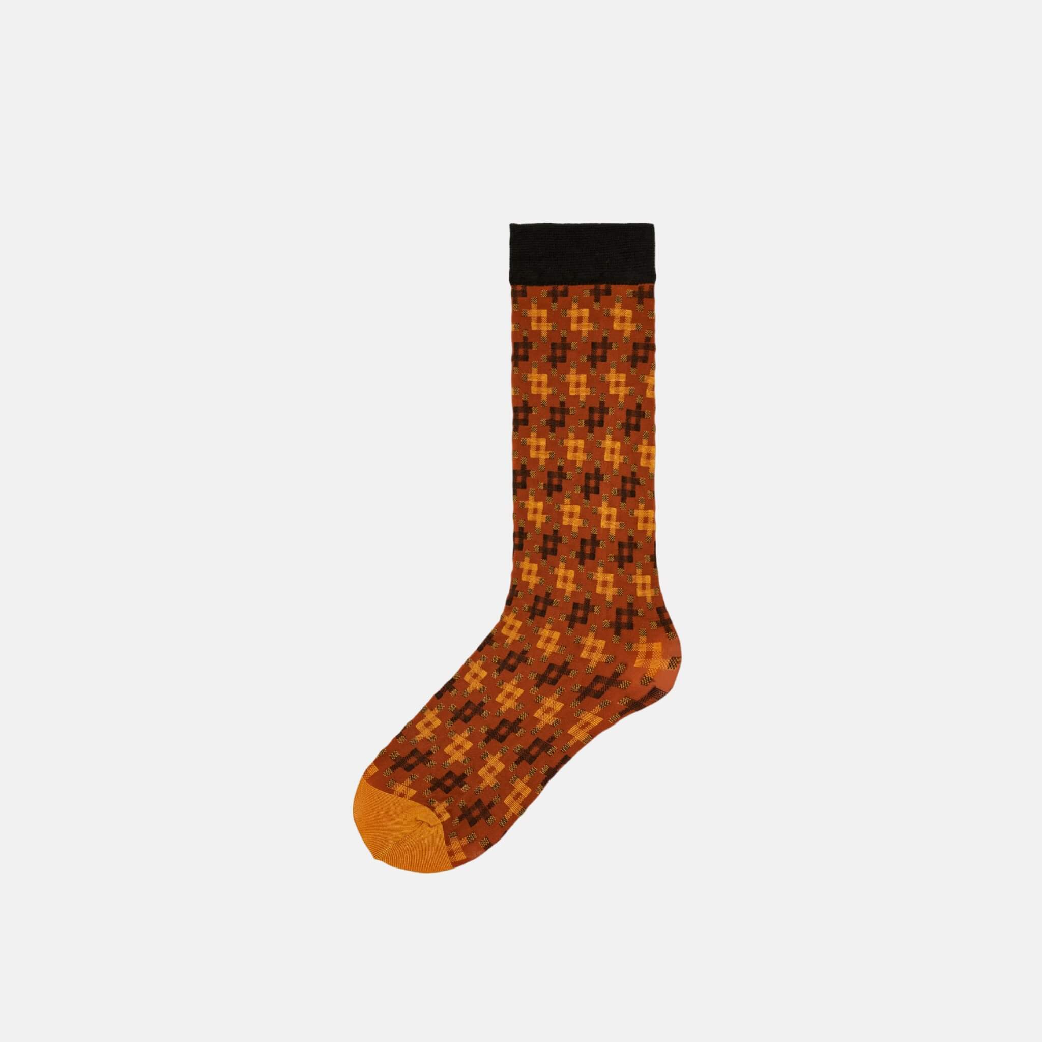Șosete lungi maro Happy Socks Lovisa de damă // colecție Hysteria