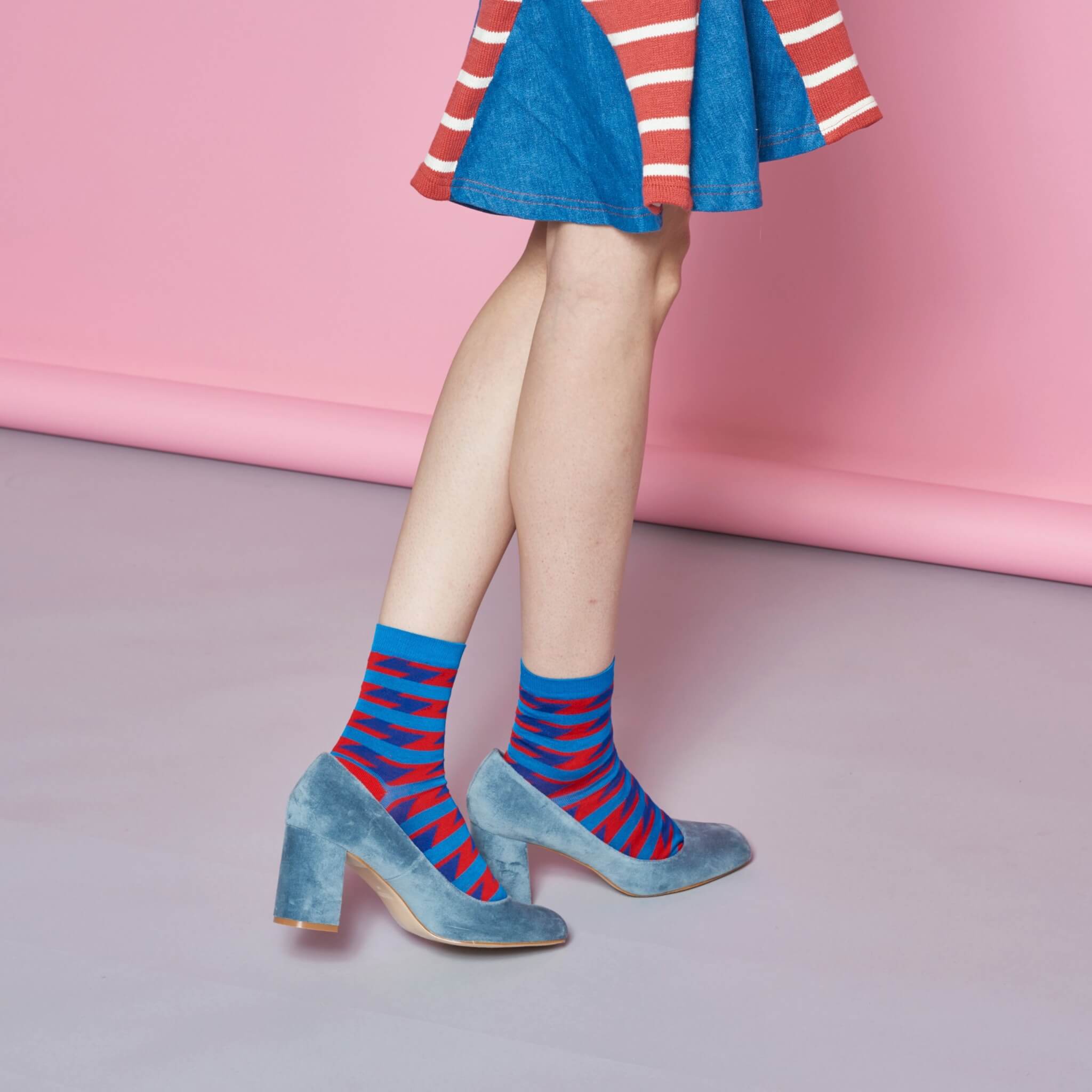 Șosete roșii Happy Socks Ray de damă // colecție Hysteria