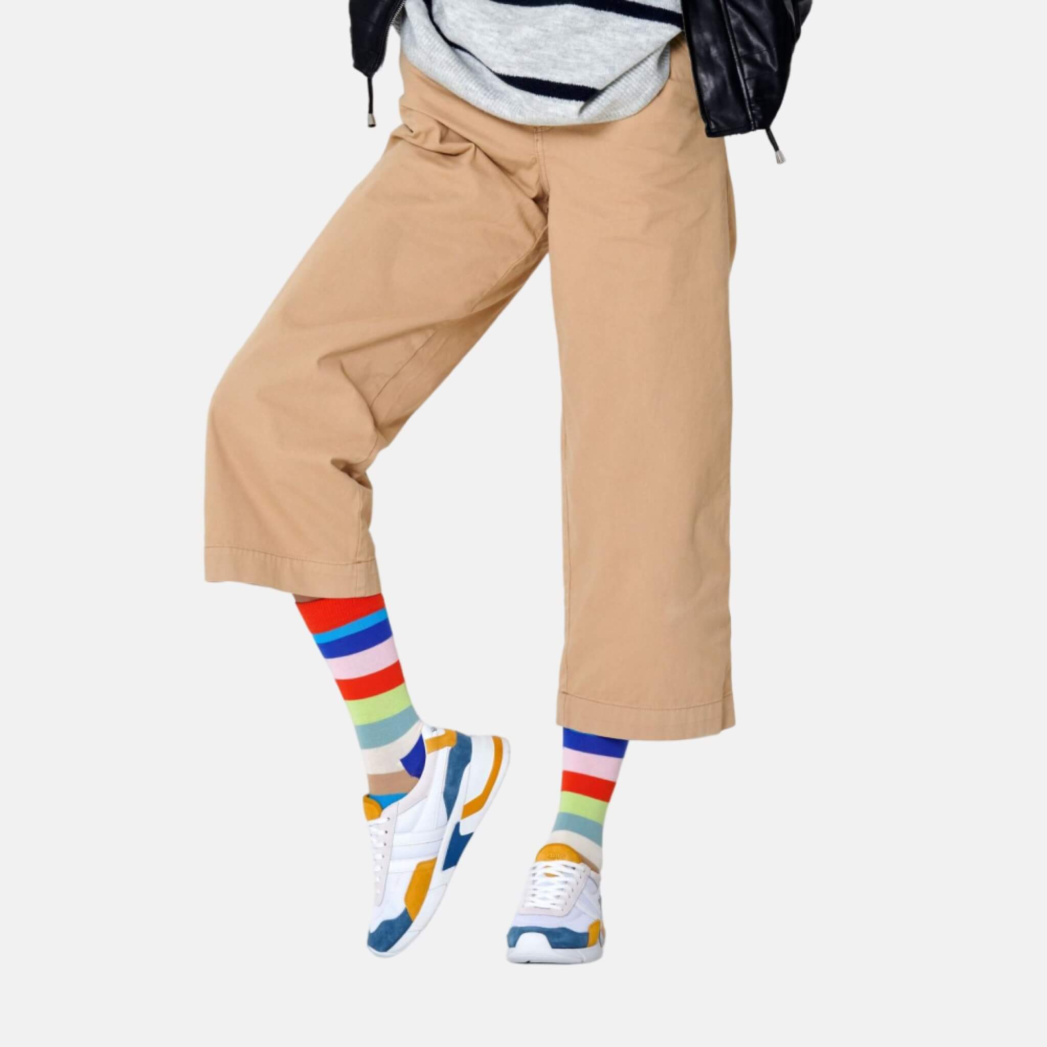 Șosete colorate Happy Socks cu dungi, model Stripe 5