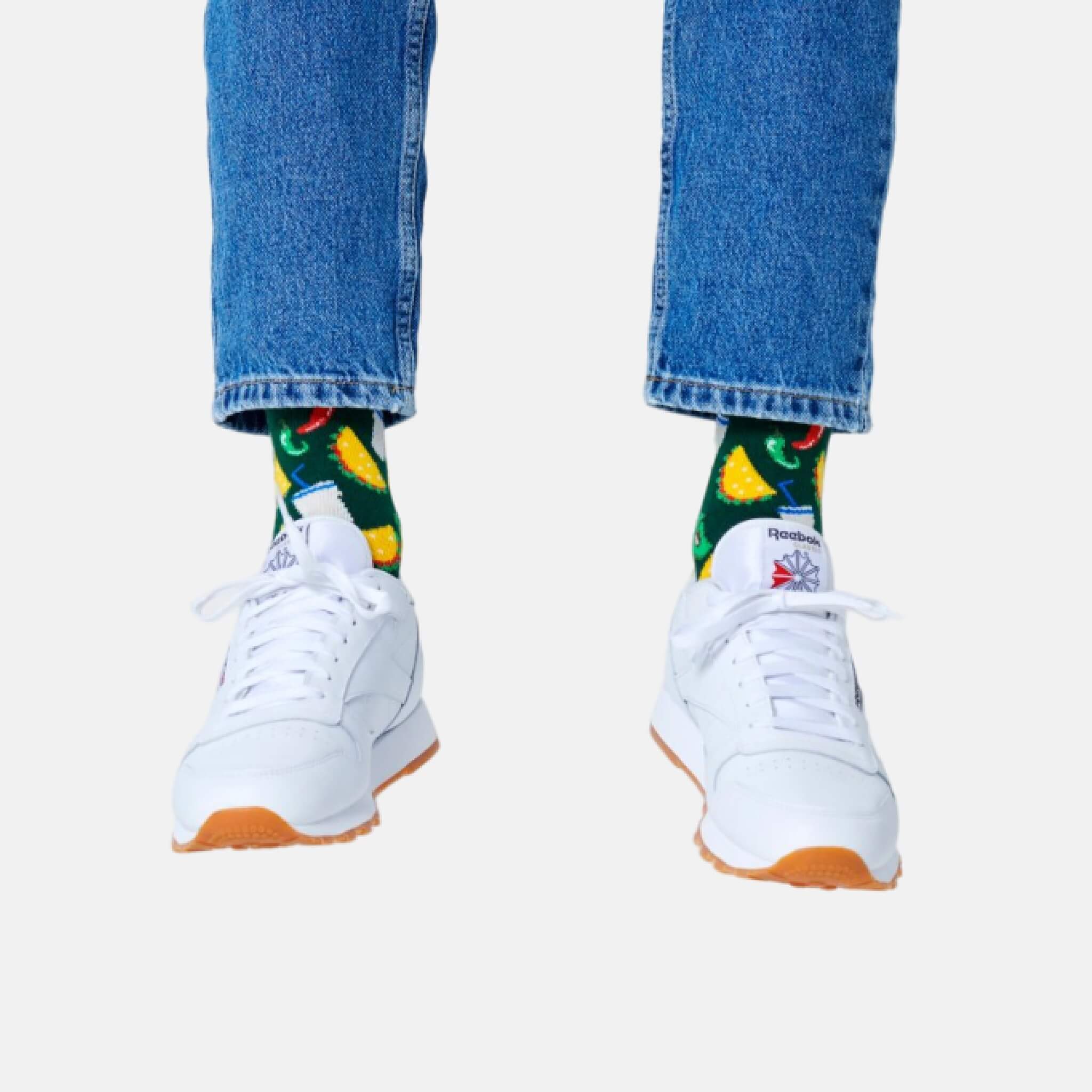 Șosete verzi Happy Socks, model Taco