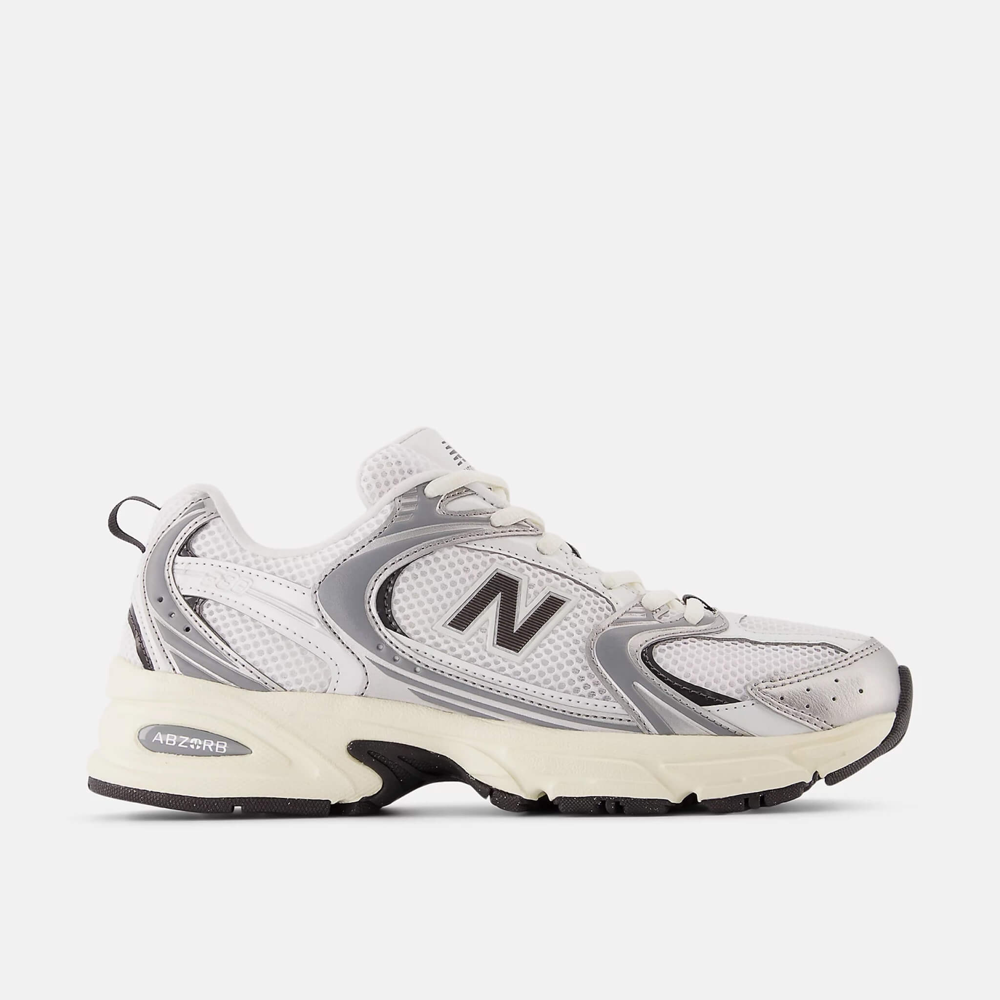 Pantofi sport casual alb-gri New Balance U530 unisex