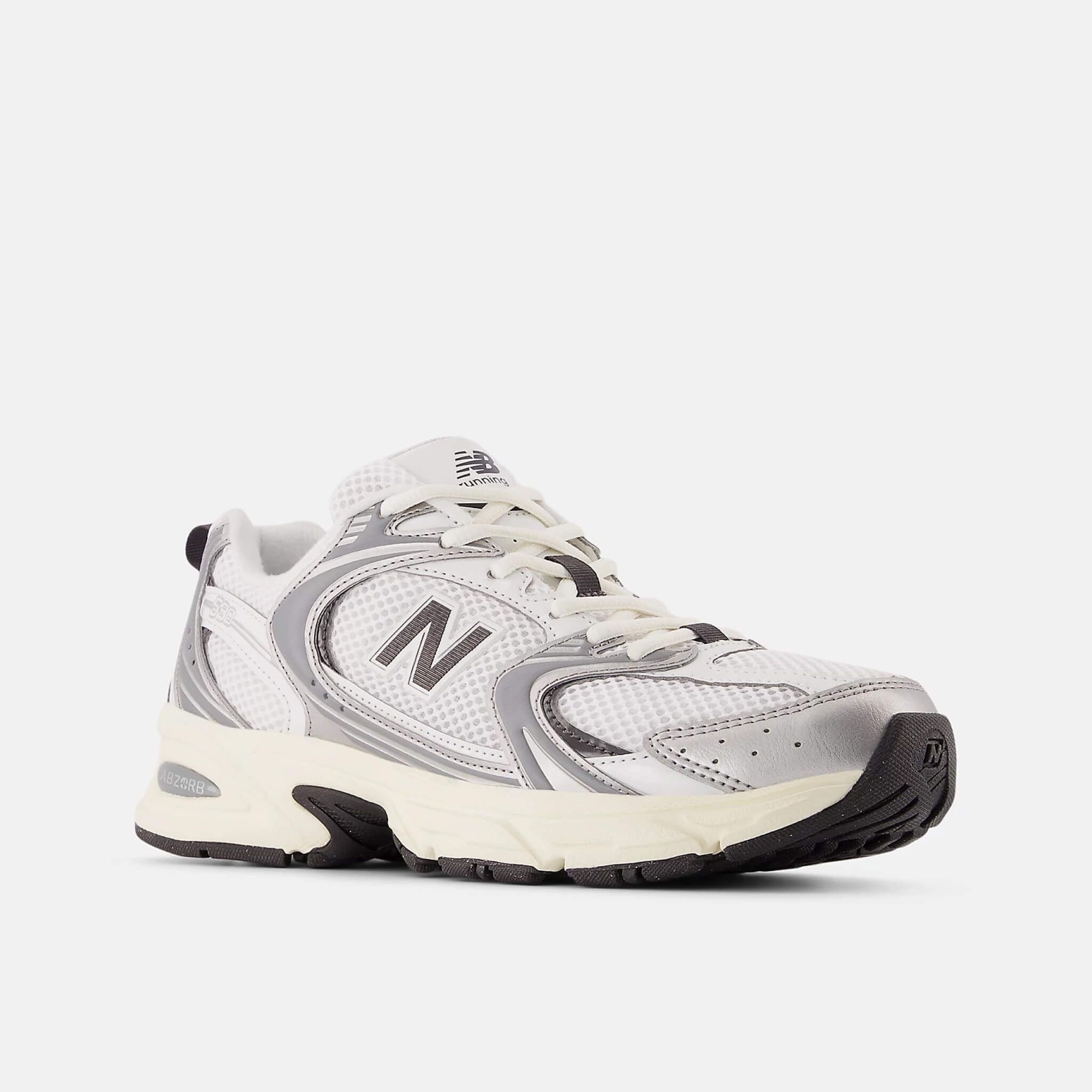 Pantofi sport casual alb-gri New Balance U530 unisex