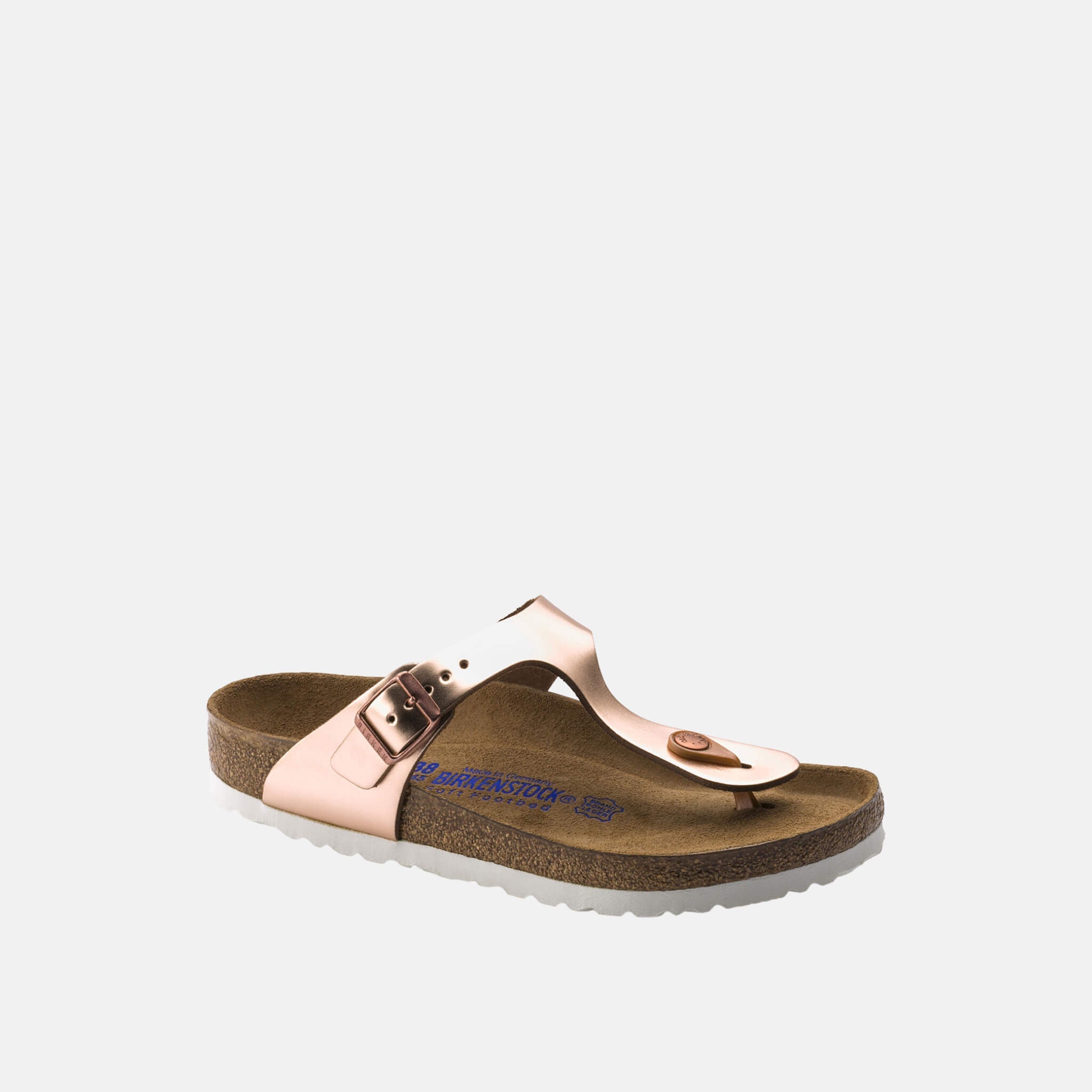 Șlapi Birkenstock Gizeh Metallic Leather arămiu