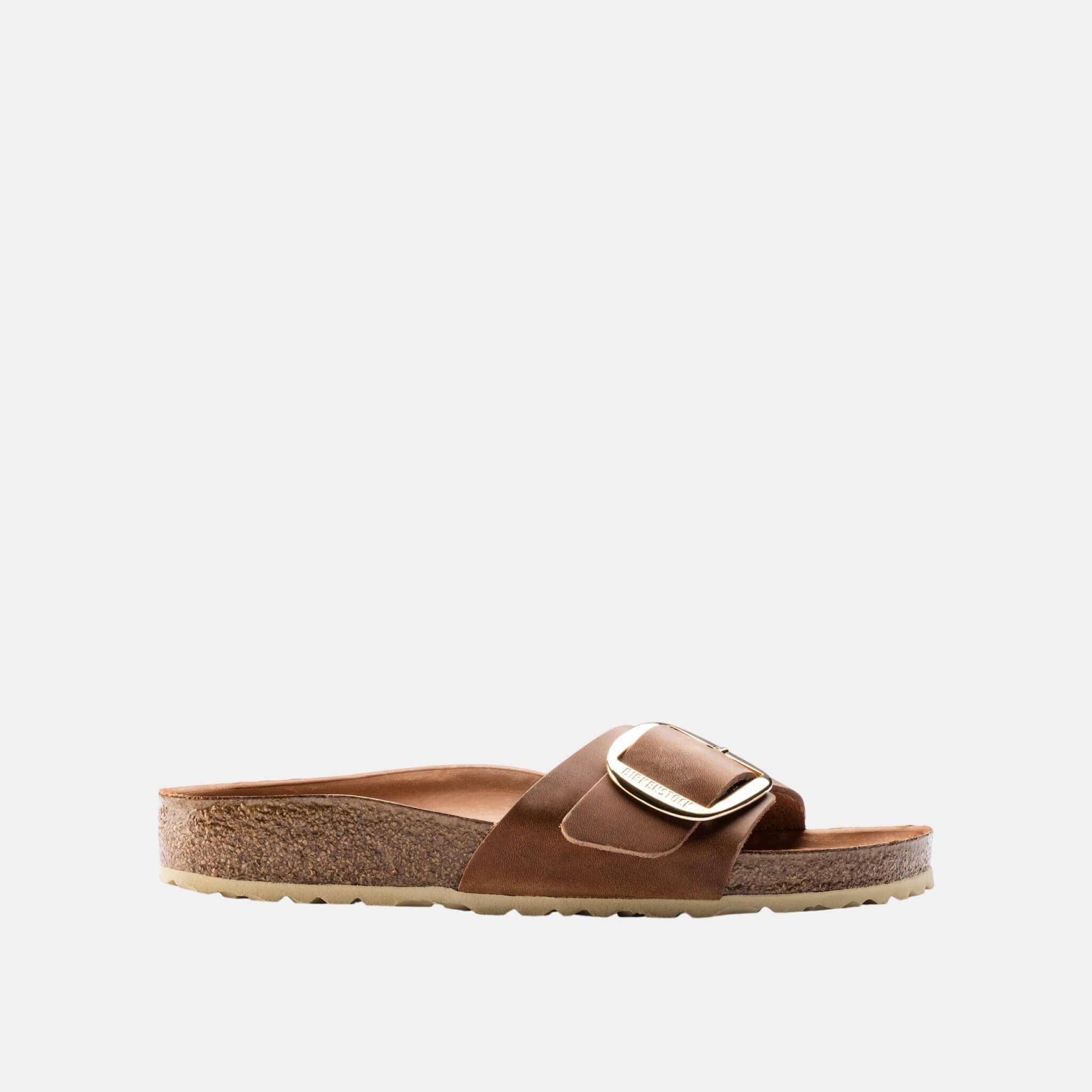 Papuci Regular Birkenstock Madrid Big Buckle Oiled Leather maro