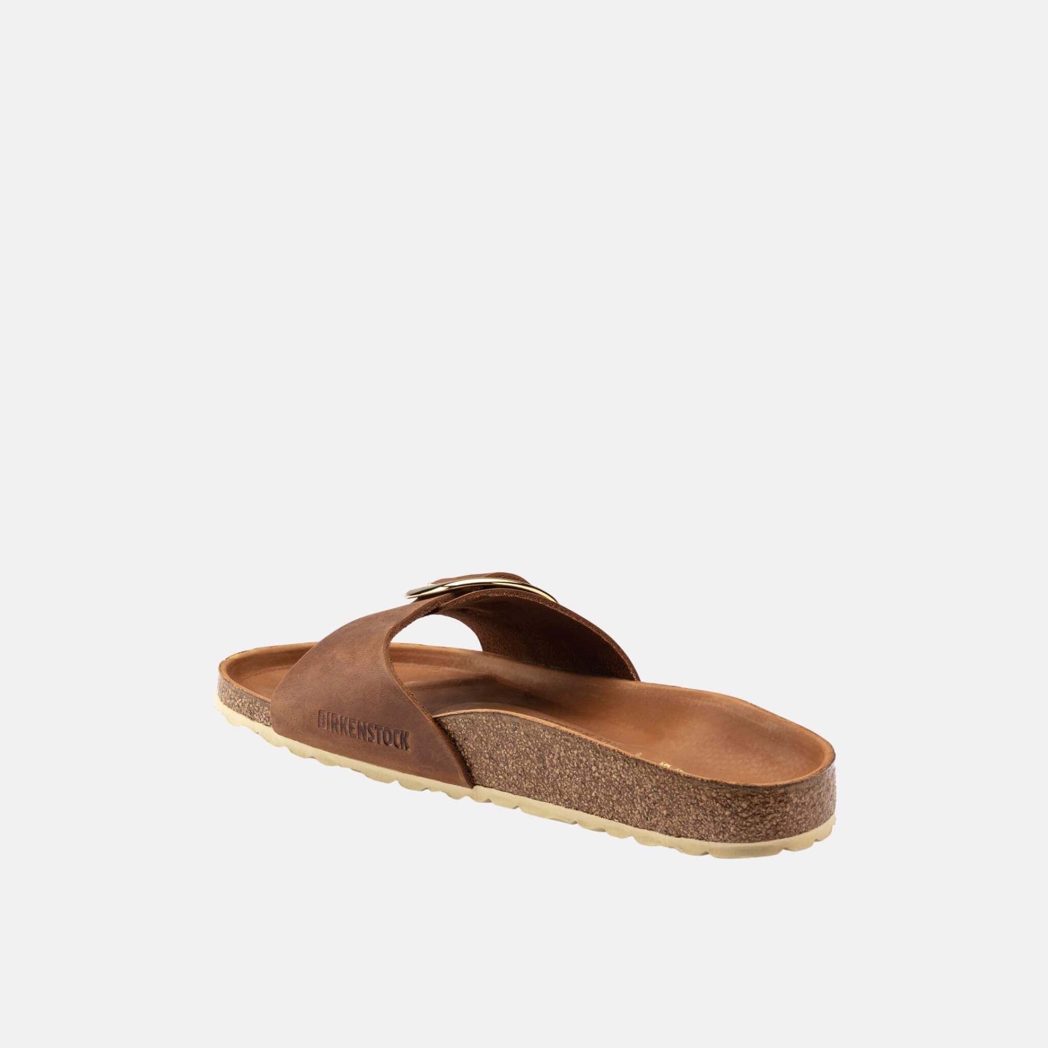 Papuci Regular Birkenstock Madrid Big Buckle Oiled Leather maro