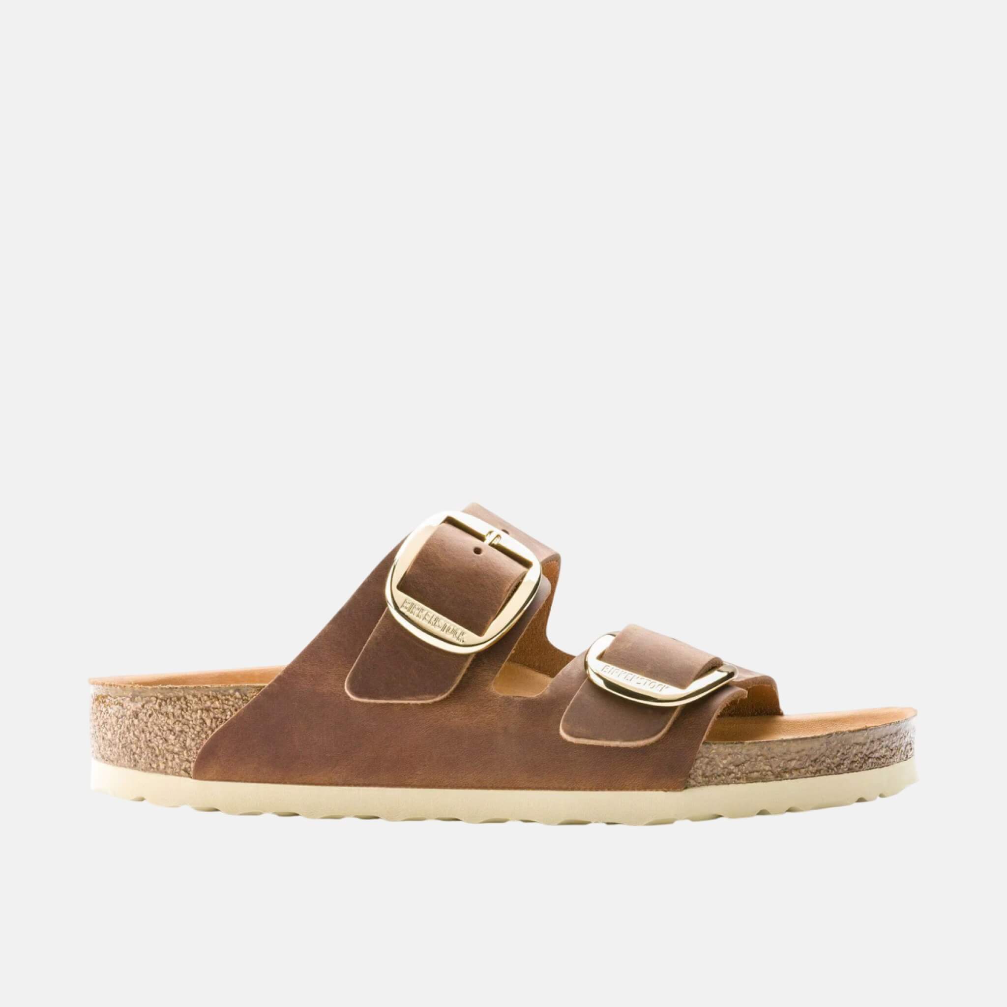 Papuci Regular Birkenstock Arizona Big Buckle Oiled Leather maro
