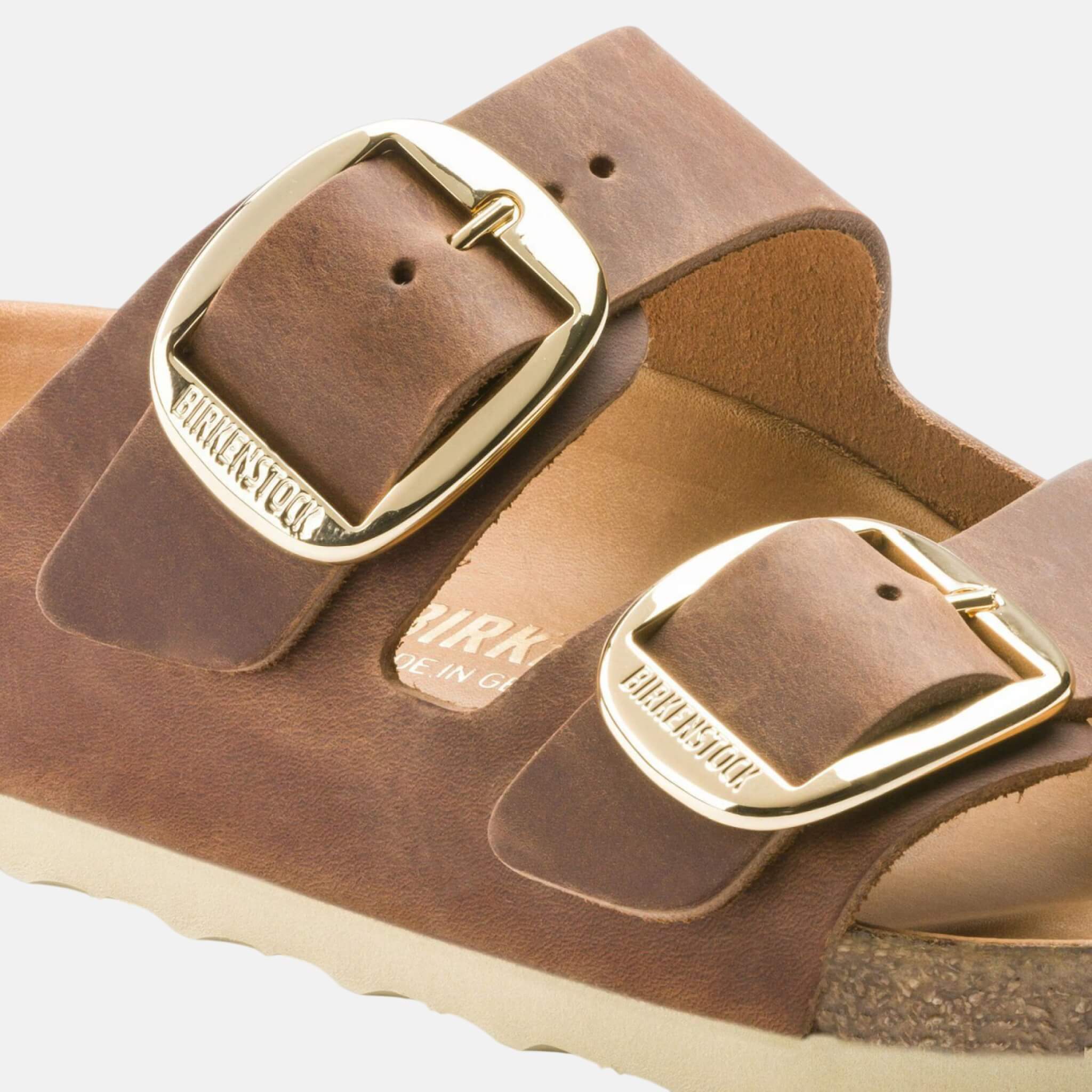 Papuci Regular Birkenstock Arizona Big Buckle Oiled Leather maro