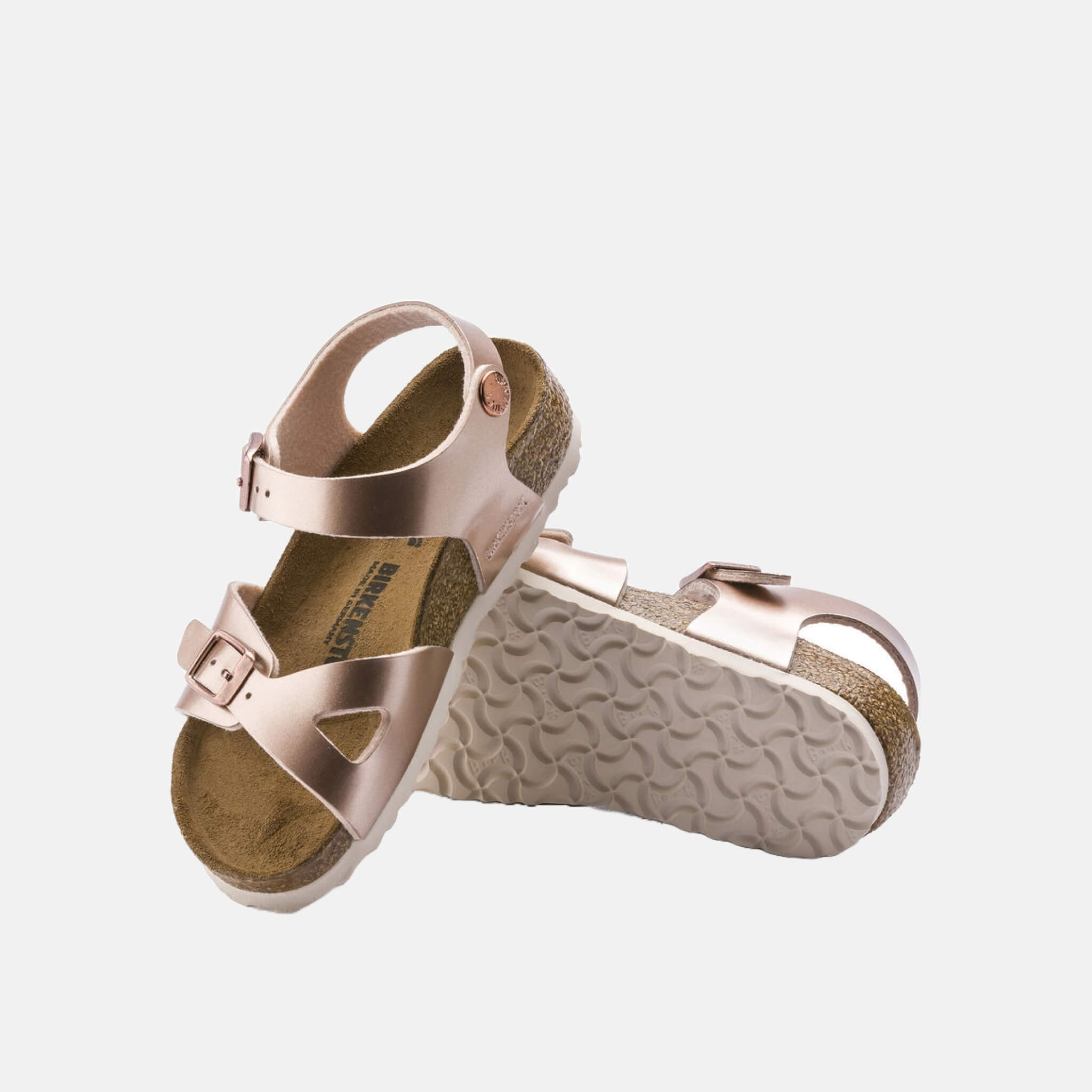 Sandale pentru copii Birkenstock Rio Birko-Flor Electric Metallic roz