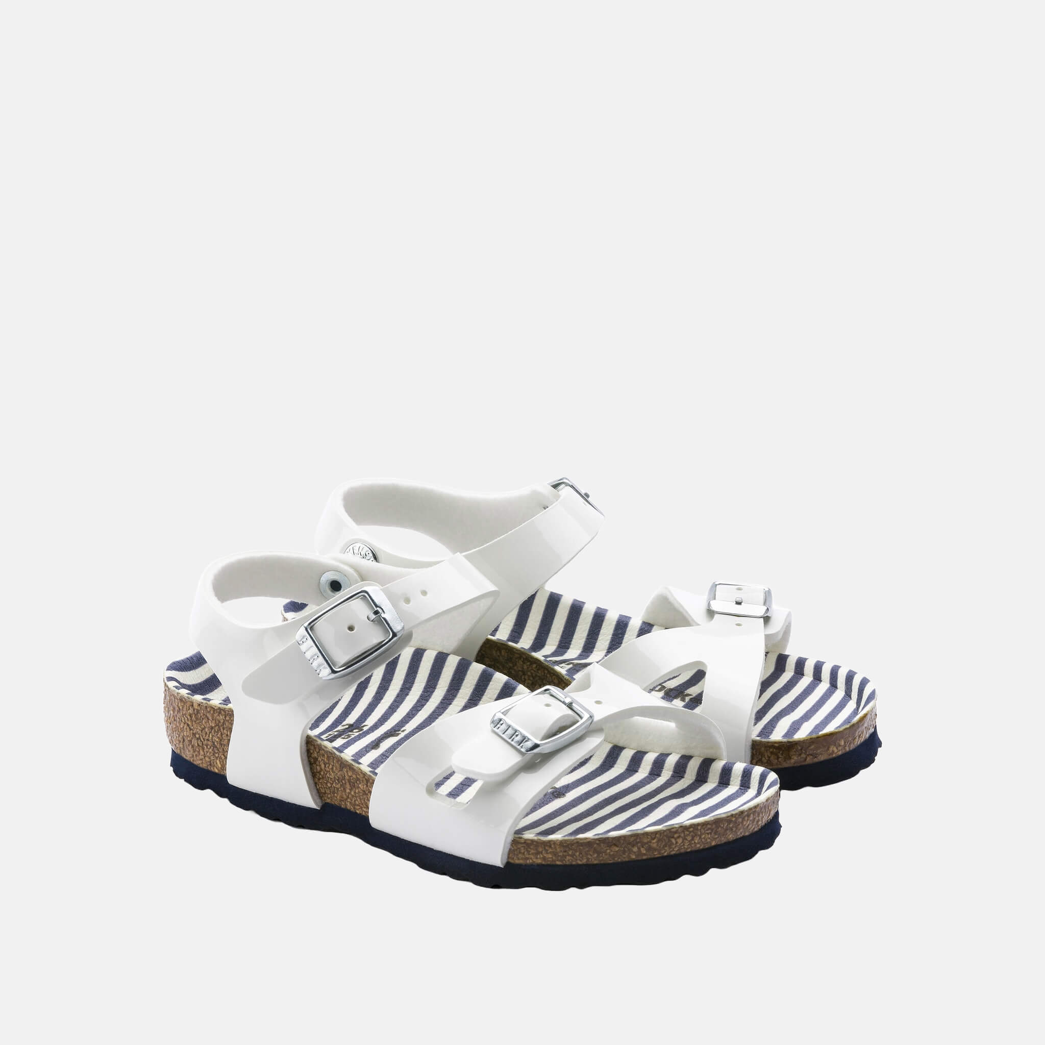 Sandale pentru copii Birkenstock Rio Birko-Flor alb